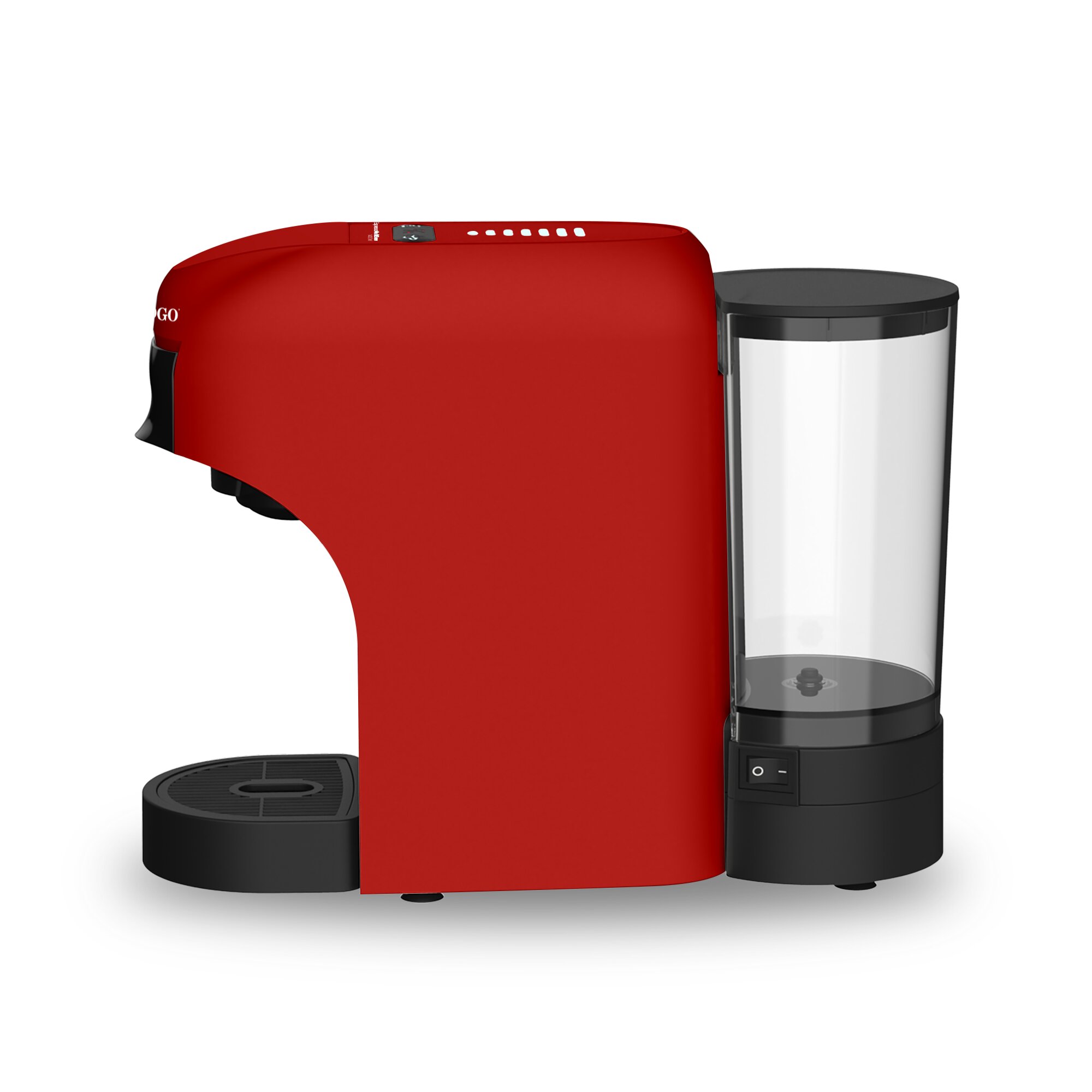Cafetera de cápsulas Sogo depósito 0.85L Compatible con Nespresso® Dolce Gusto® 1400W - Rojo / Negro Rojo / Negro-5
