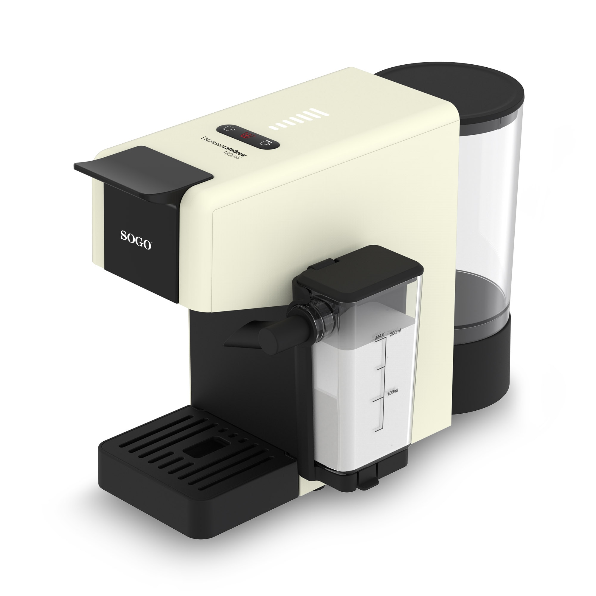 Cafetera de cápsulas Sogo 1400W - Natural Natural-2