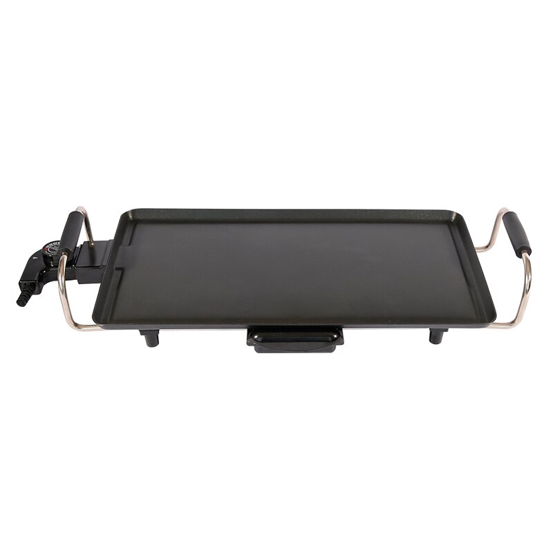 Imagen 5 de Plancha de asar Sogo con revestimiento cerámico doble y termostato extraíble 1800W - Negro Negro