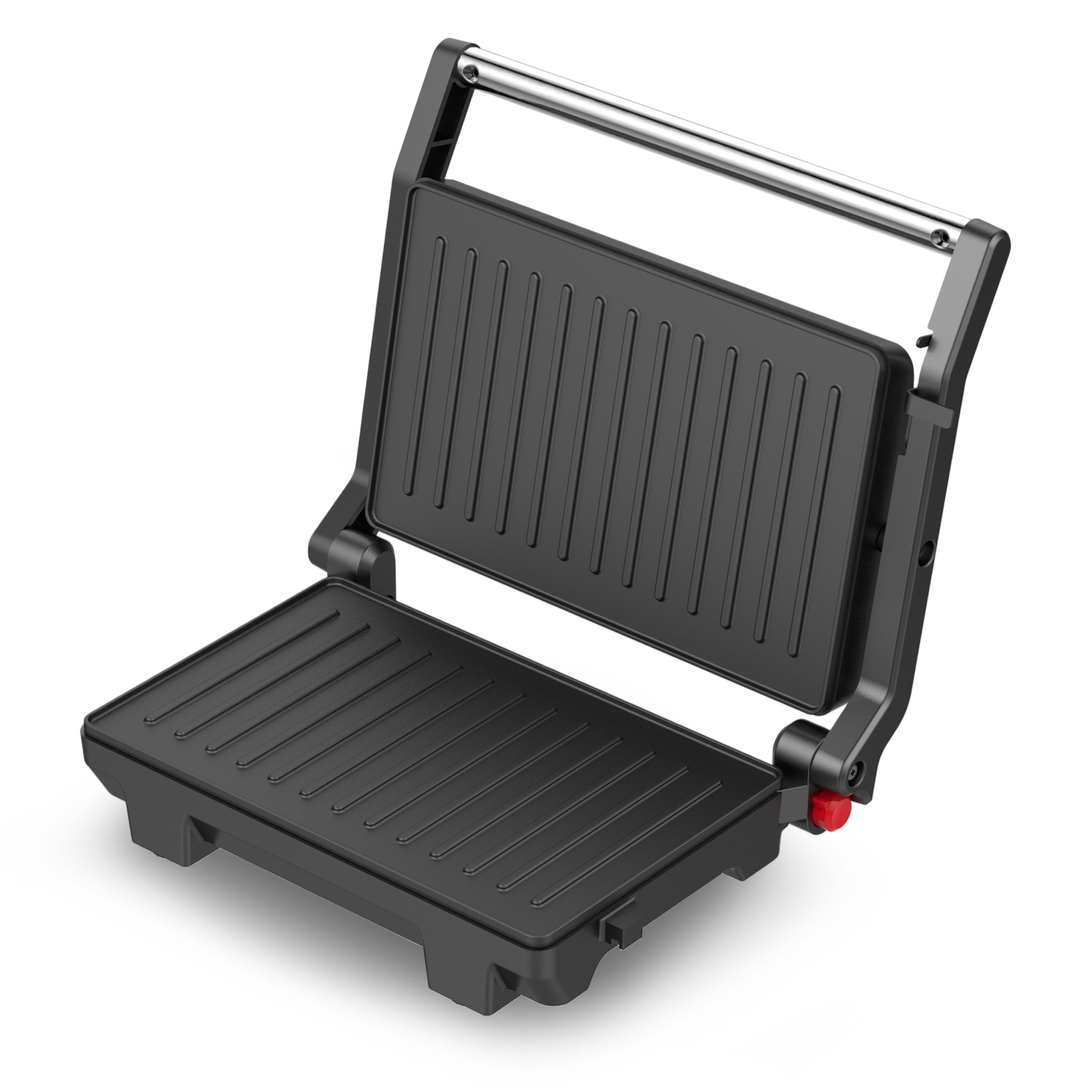 Sandwichera Sogo Panini Press 2 Rebanadas Placa Grill 180º Apertura 1000w - Negro Negro-5
