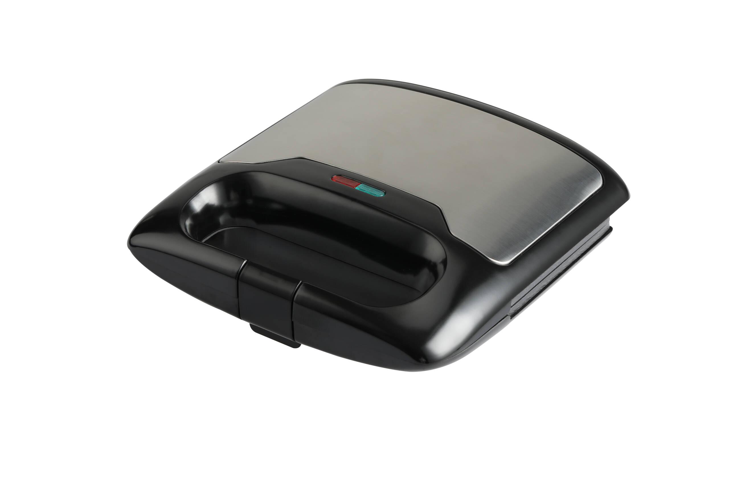 Imagen 1 de Máquina Sogo de 750W para hacer gofres belgas, 2 rebanadas Negro