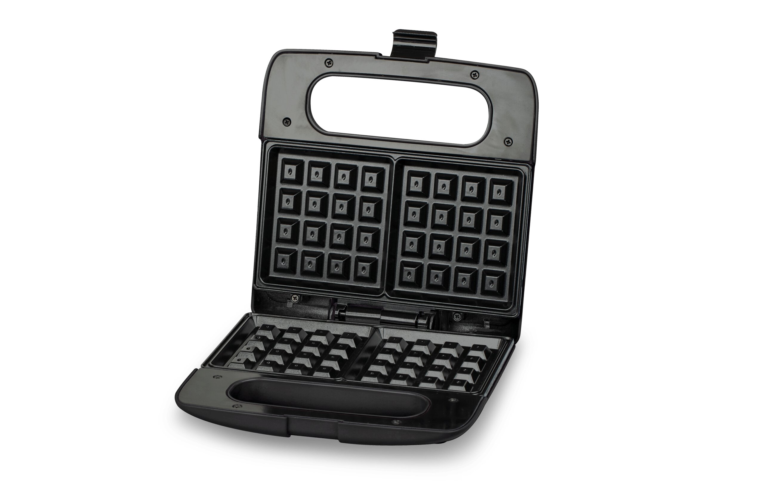 Imagen 2 de Máquina Sogo de 750W para hacer gofres belgas, 2 rebanadas - Negro Negro