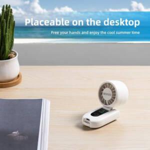 Ventilador de mano Sogo VEN-SS-21150-B portable Fan Rechargeable BLDC 3w - Negro Negro-2