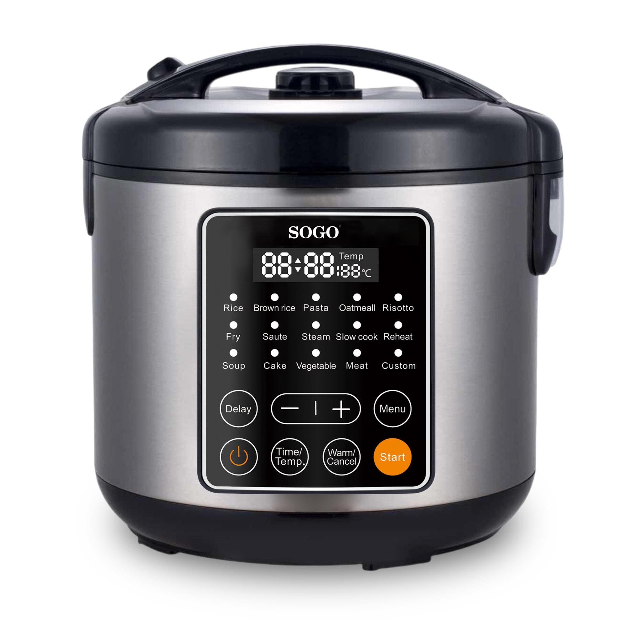 Sogo - Robot de Cocina Sogo Multifuncion 11 Opciones Cocion Acero 5L-860w.