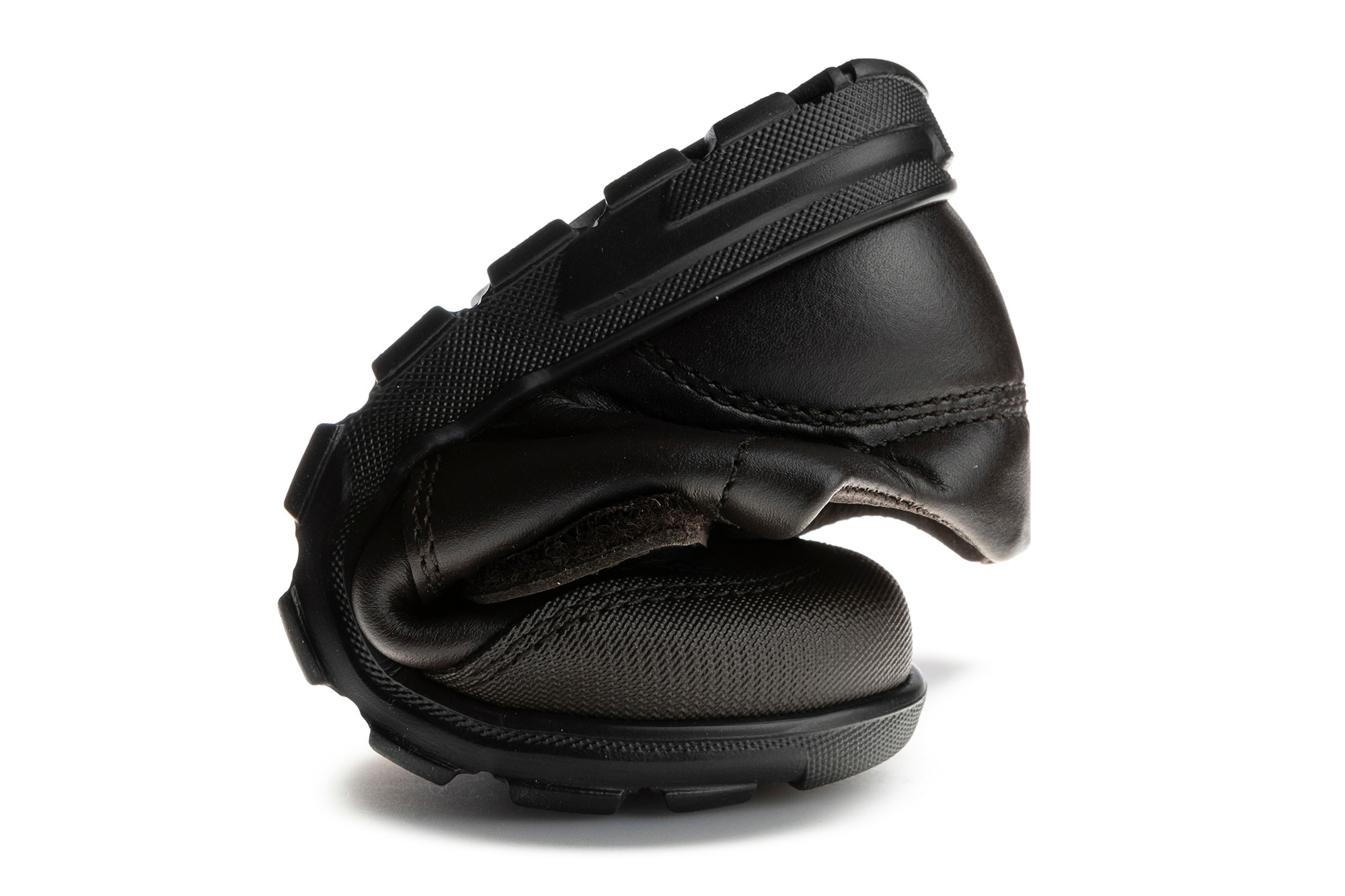 Imagen 4 de Mocasines de niños pablosky de piel con cierre adherente para el cole - Marrón Marrón