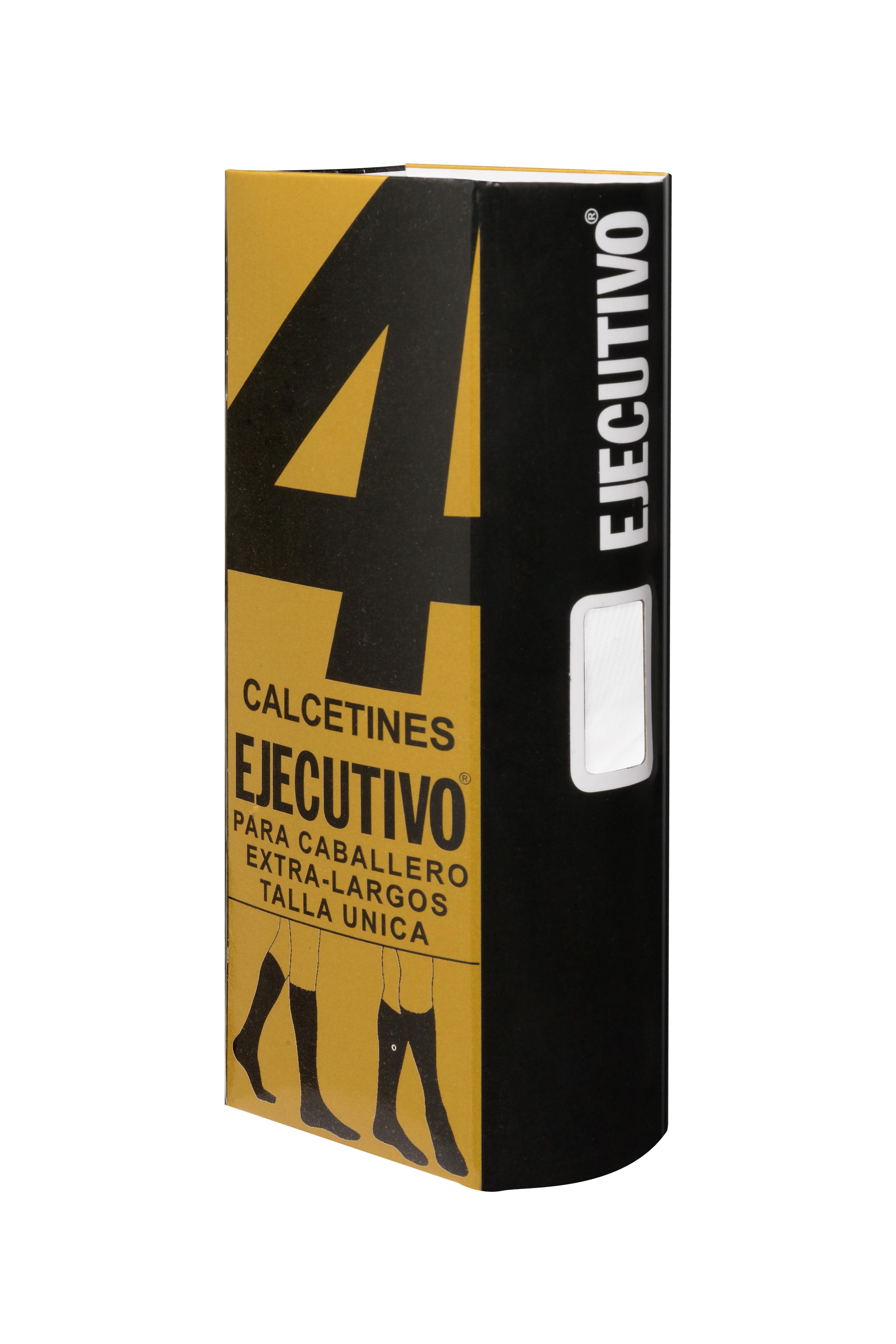 Pack de seis pares de calcetines de hombre altos y diseño tubular - Ejecutivo - Blanco Blanco-2