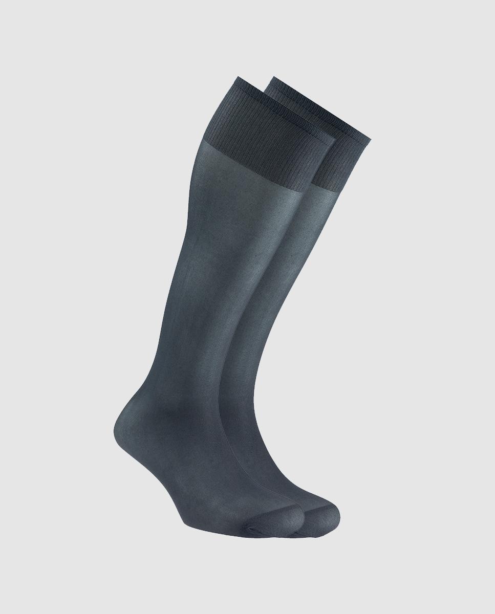 Imagen 0 de Pack de seis pares de calcetines de hombre altos en diseño clásico Gris