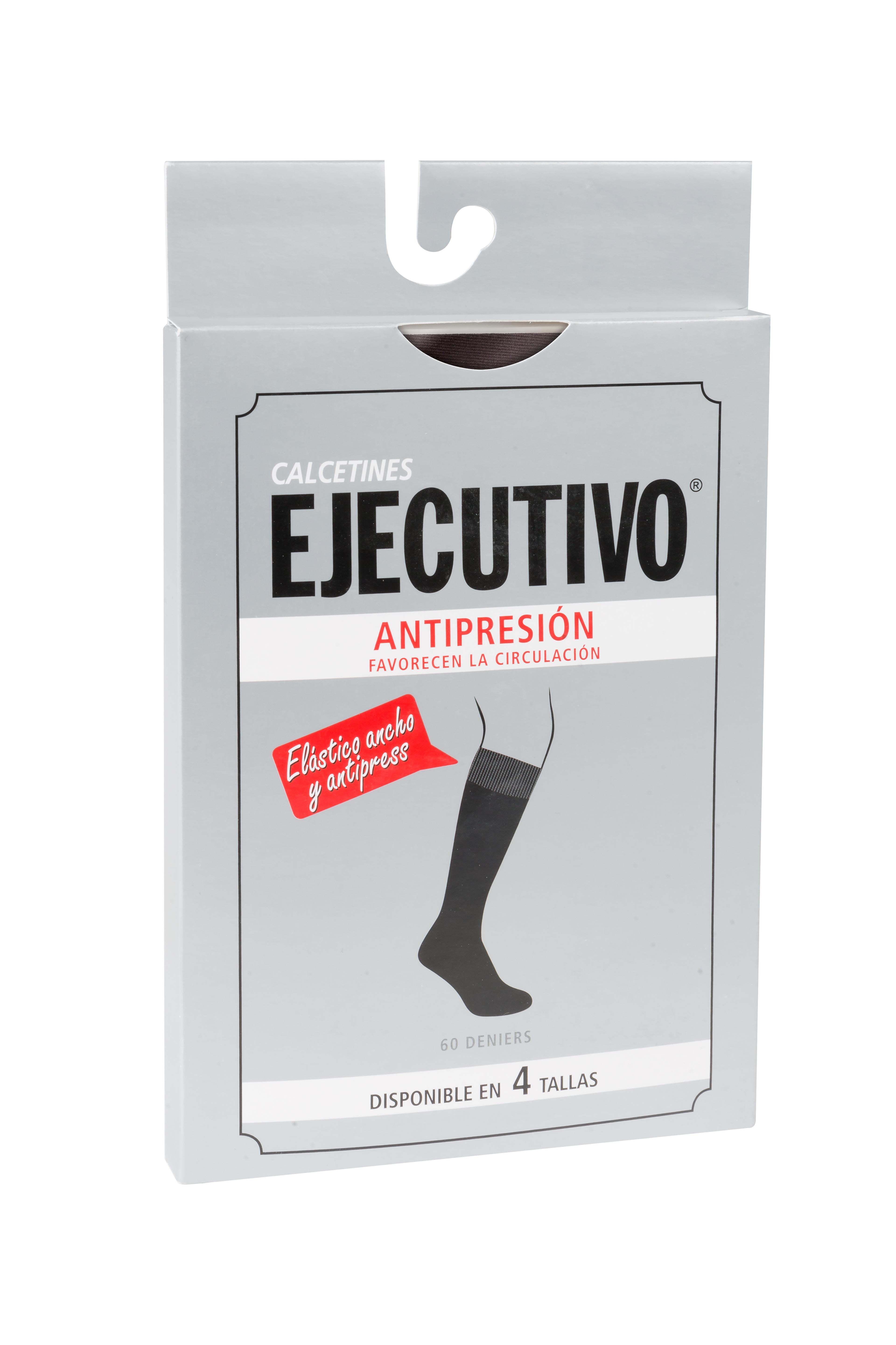 Imagen 2 de Pack de tres pares de calcetines de hombre altos con sistema anti presión - Marrón Marrón