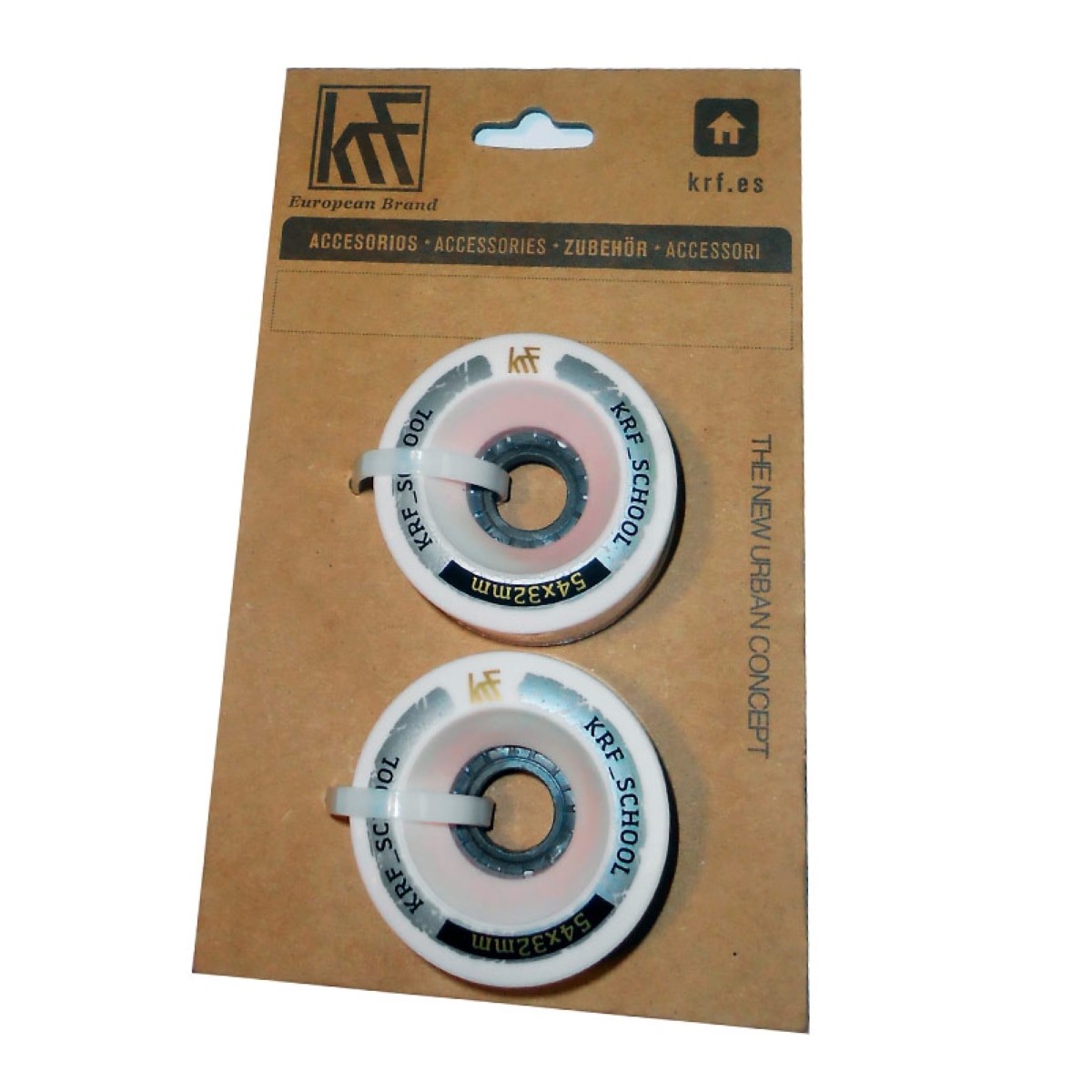 Imagen 4 de Pack de 2 Ruedas Quad School 58 x 32 mm KRF - Rosa Rosa