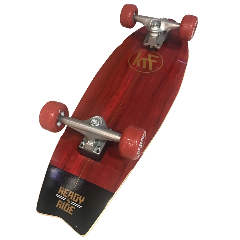 Skateboard Ready to Ride33"x9.5" KRF The New Urban Concept - Rojo Rojo-2