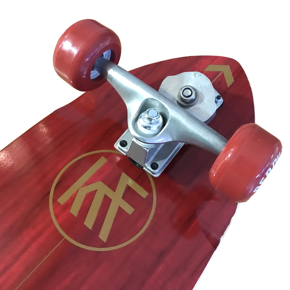 Skateboard Ready to Ride33"x9.5" KRF The New Urban Concept - Rojo Rojo-3