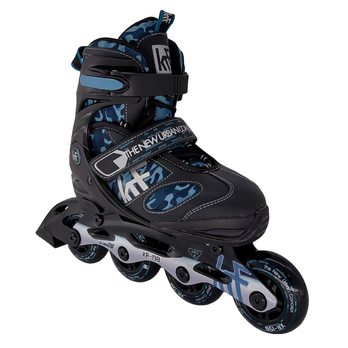 Imagen 1 de Patín en línea ajustable Soft XR-190 Camuflaje KRF - Azul Azul