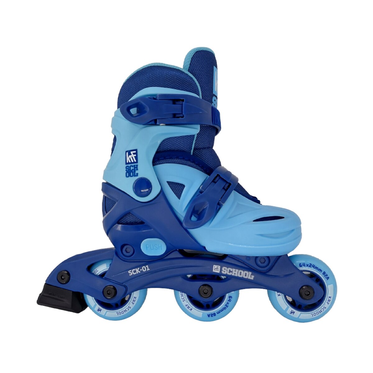 Imagen 2 de Patín School in Line ajustable SCK-01 KRF - Azul Azul