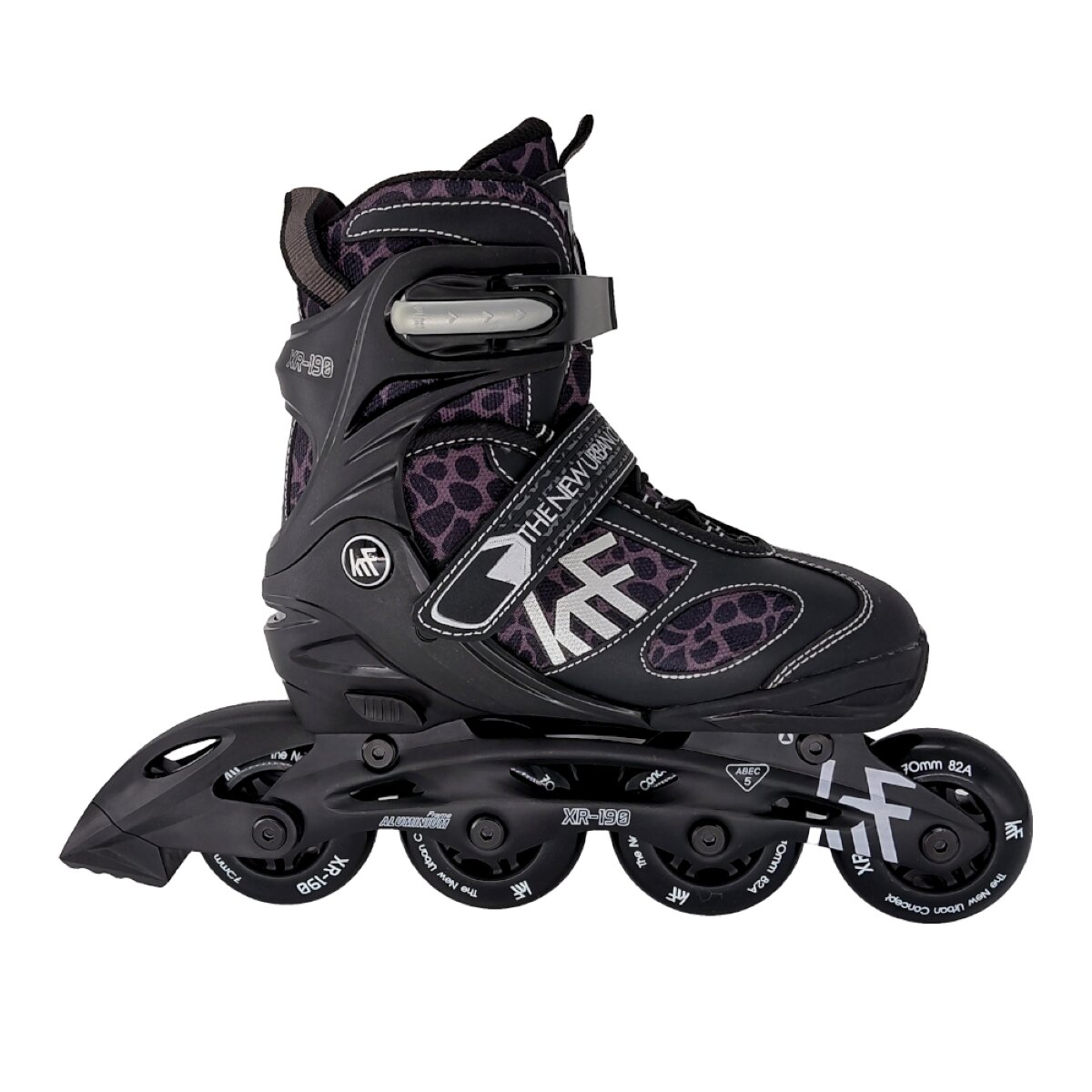 Imagen 2 de Patín en línea ajustable Soft XR-190 Camuflaje KRF - Morado Morado