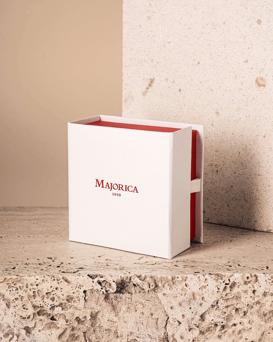 Pendientes majorica grandes le palm Blanco-2