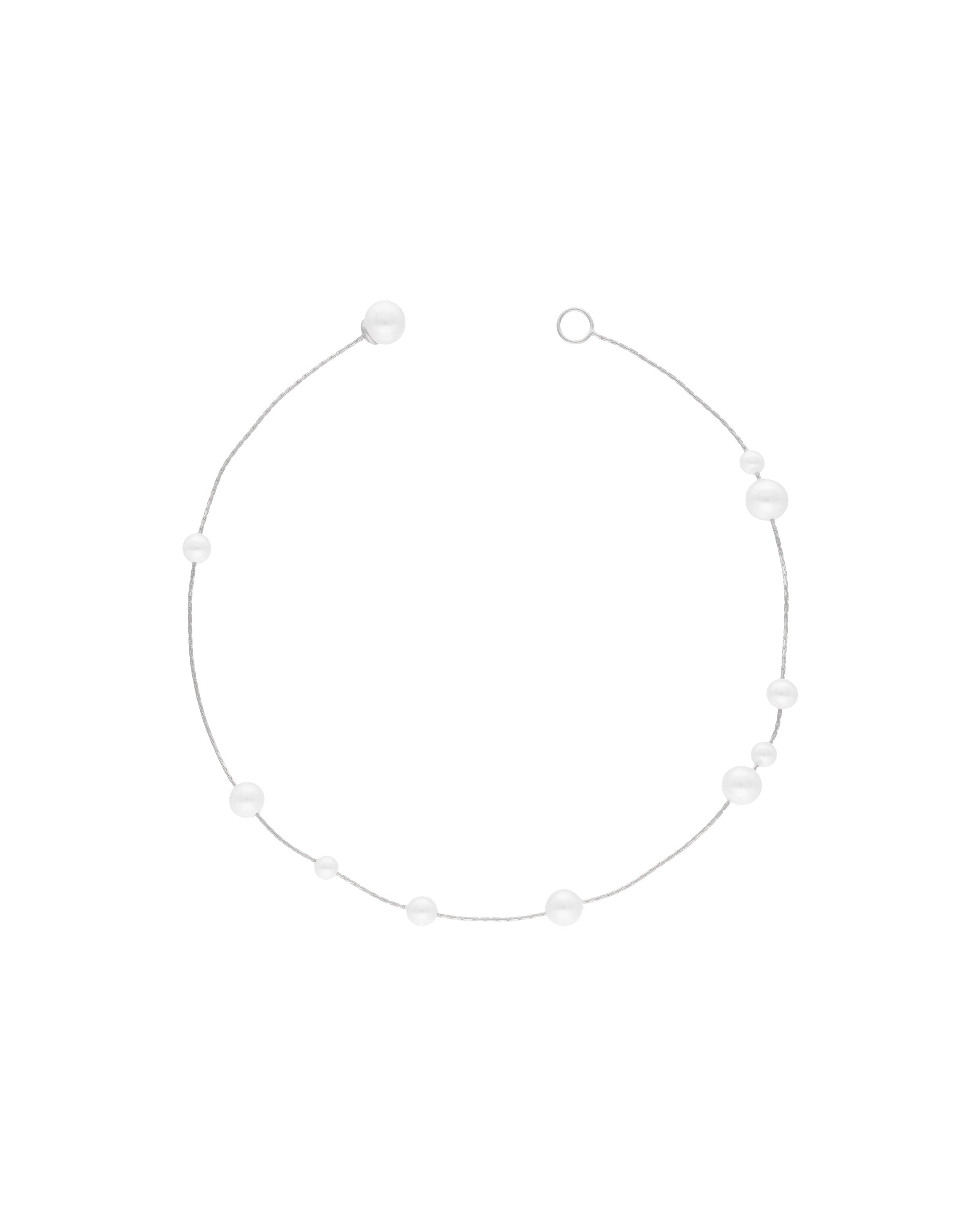 Alargador de collar majorica 30cm con perlas dangle Perla Perla-2