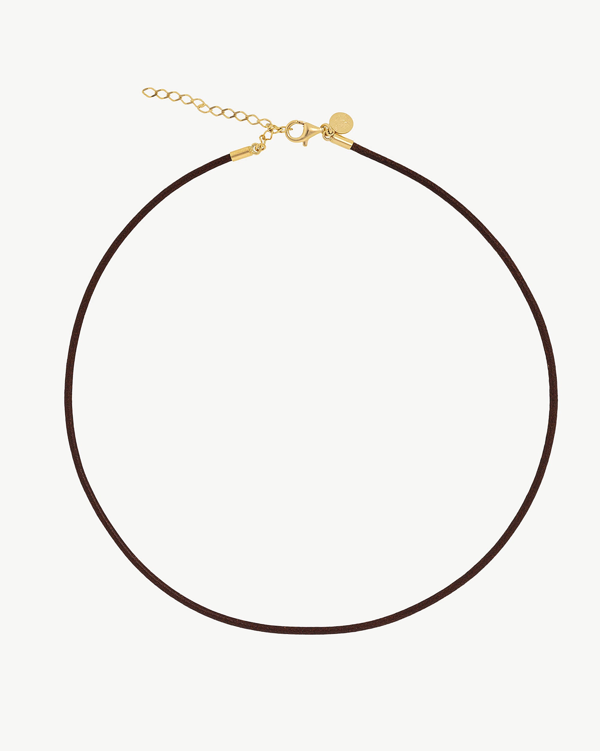 Cadena cuero 40cm marrón chains - Majorica - Marrón Marrón-1