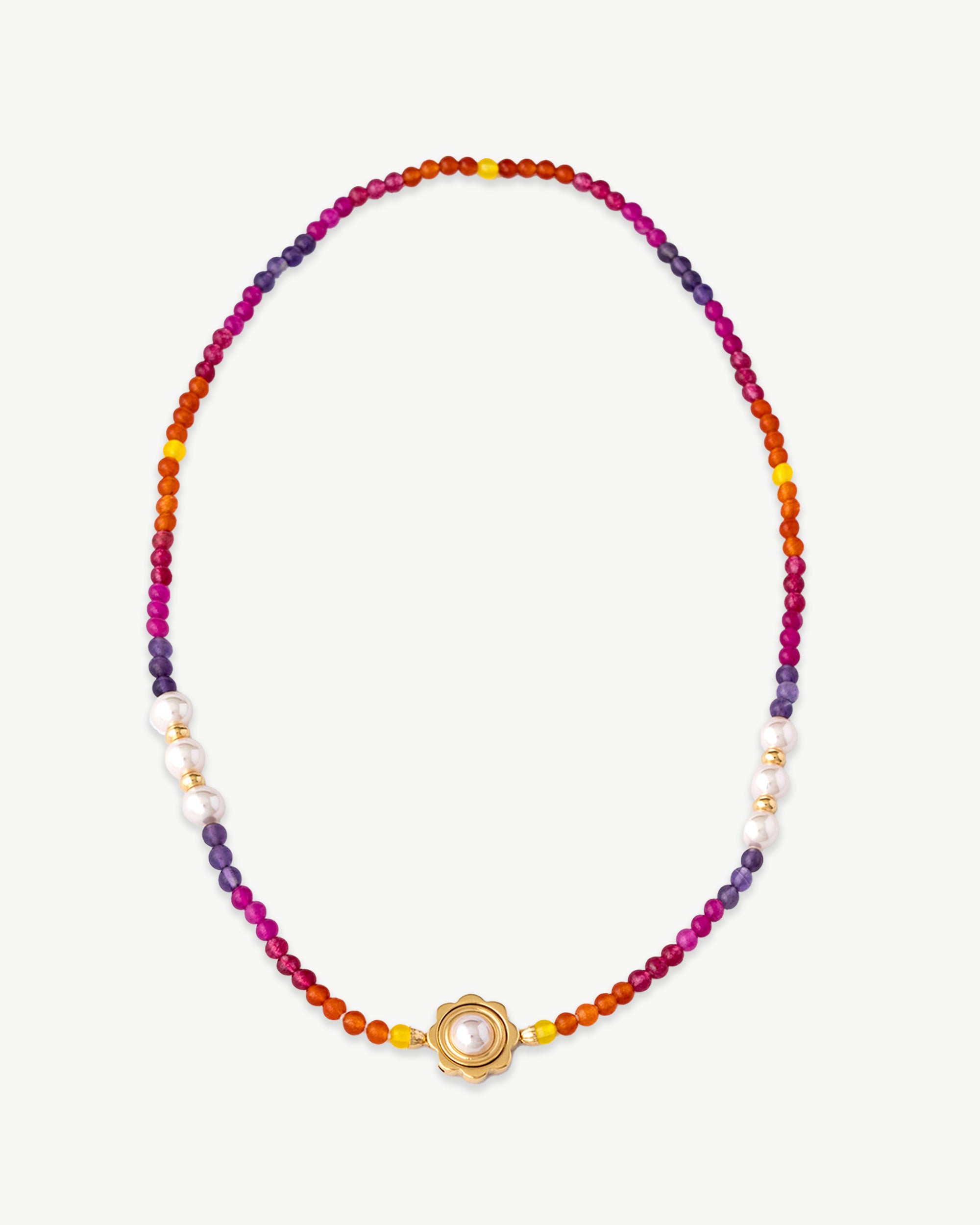 Collar majorica 40mm color pop - Plateado Plateado-1