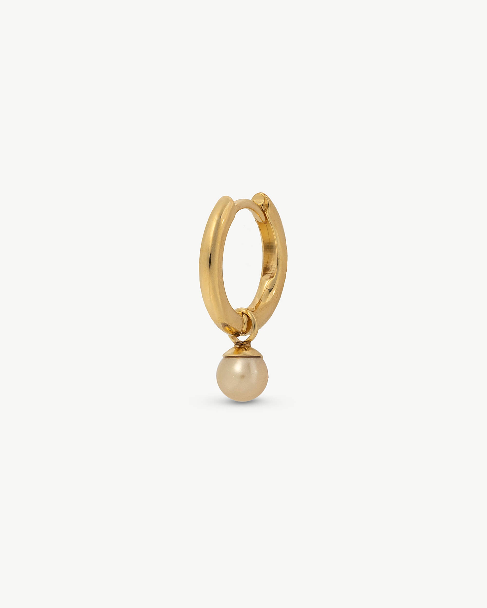 Imagen 1 de Pendiente perla champagne mini charms - Majorica - Plateado Plateado