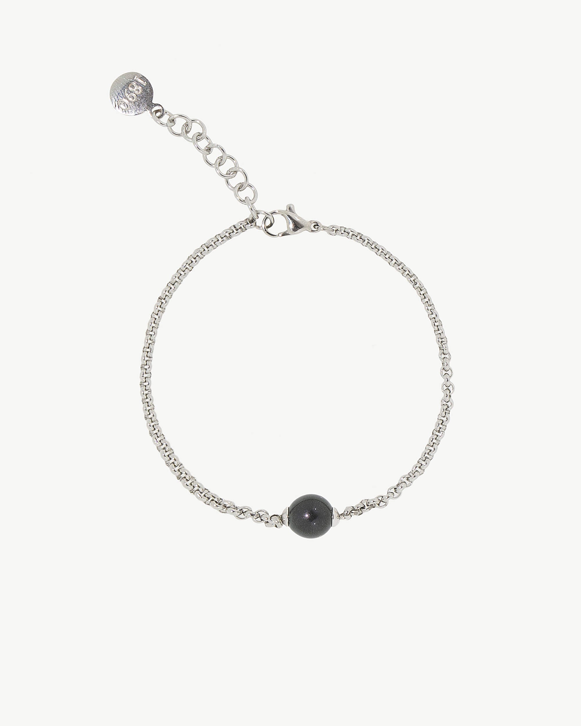 Imagen 0 de Pulsera y perla negra nuada Negro