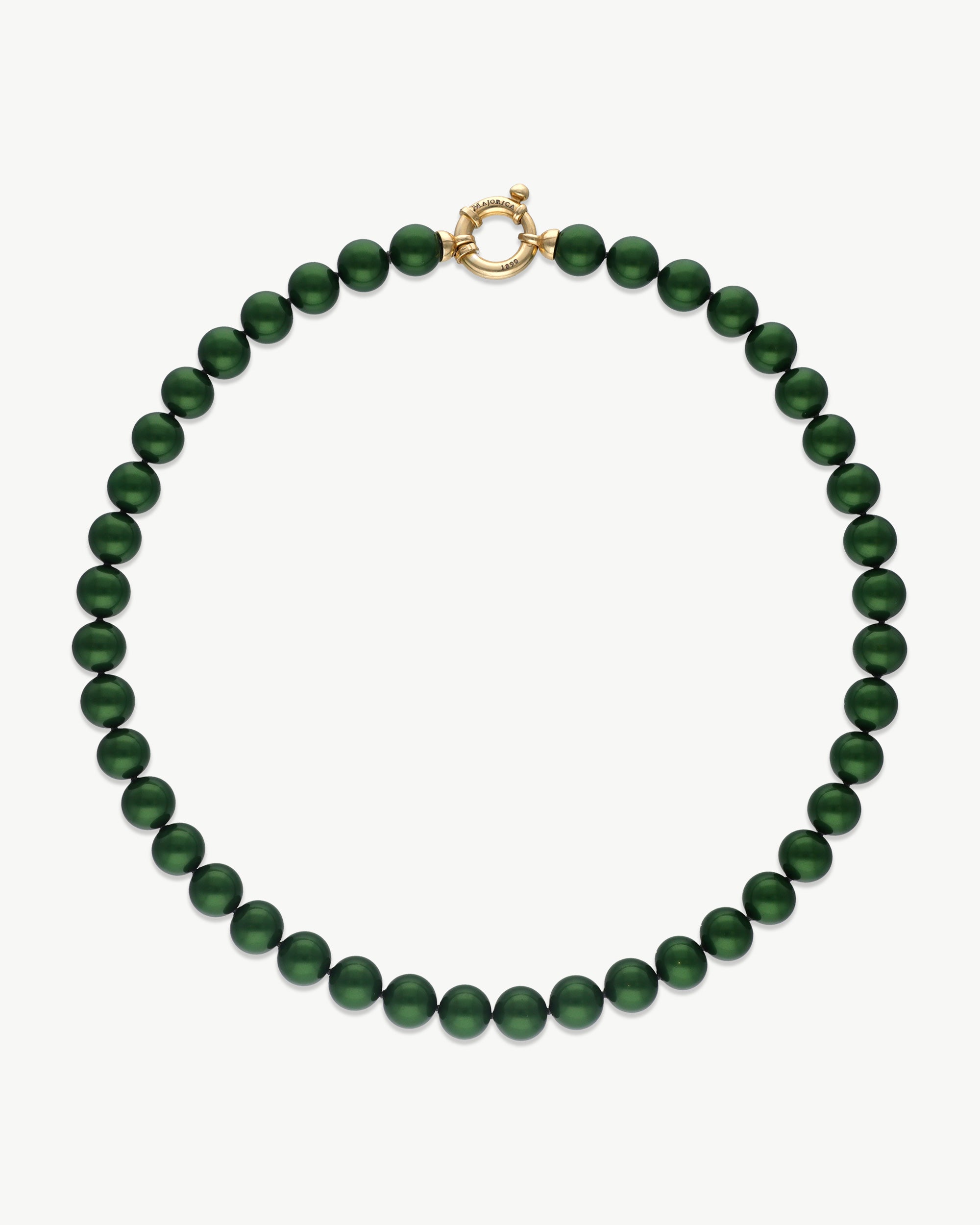 Imagen 0 de Collar perlas 10mm verde Grace Verde