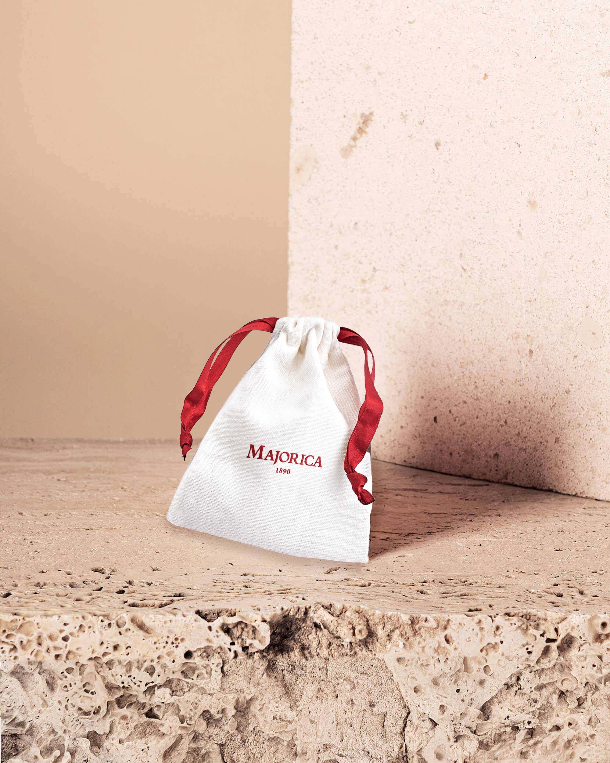 Pendiente 3 perlas champagne mini charms - Majorica - Plateado Plateado-2