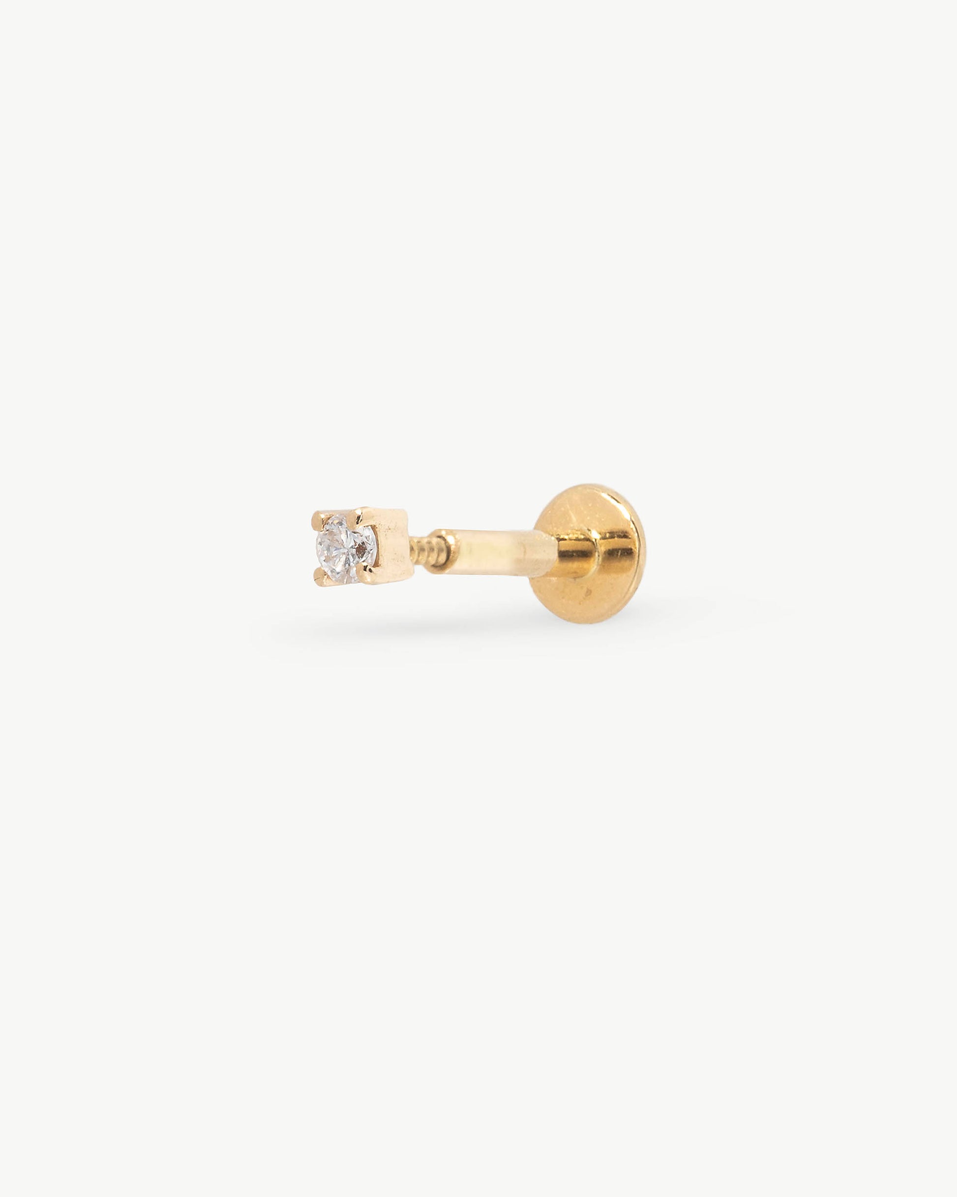 Pendiente de oro 18k y diamante gold - Majorica - Dorado Dorado-1
