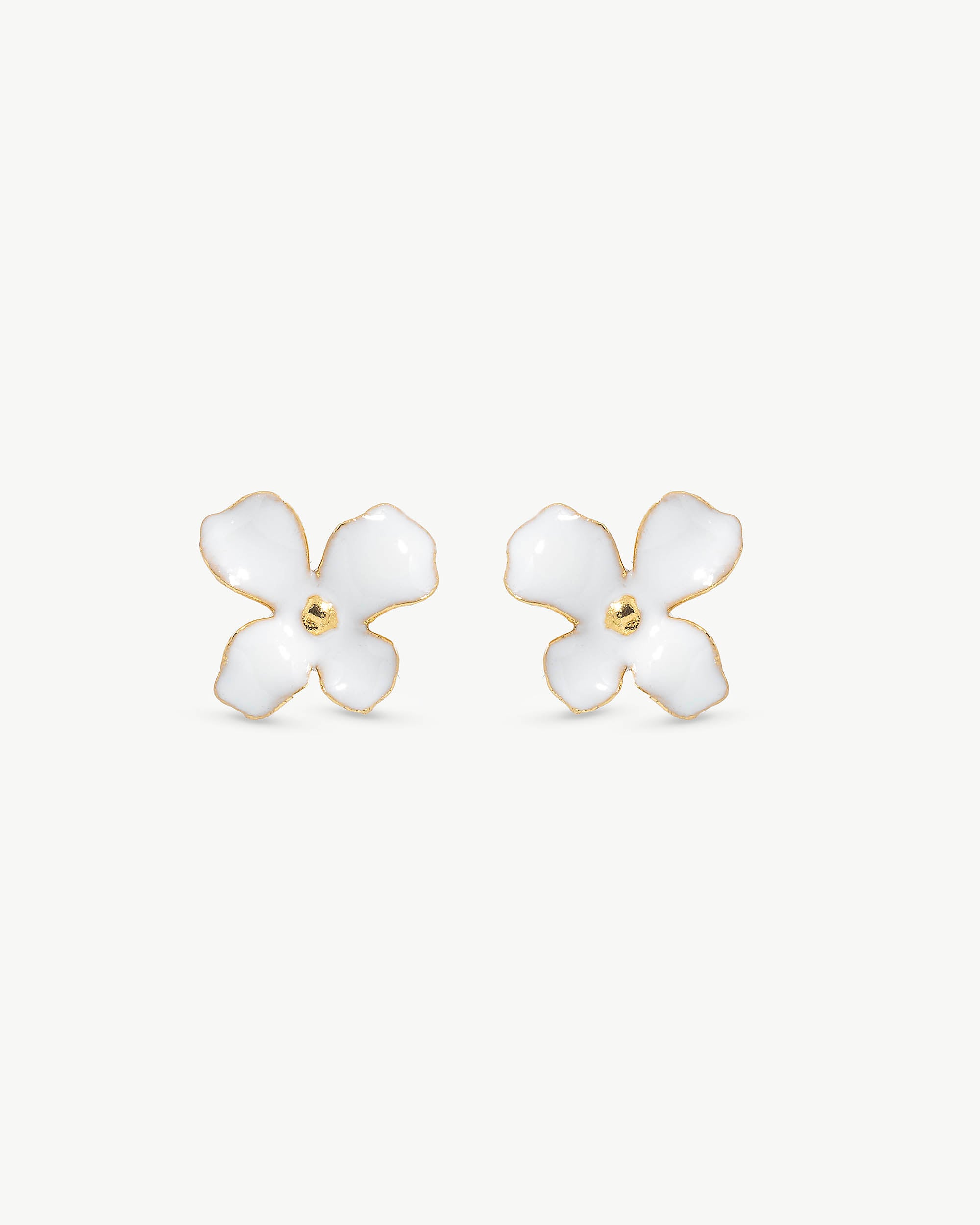 Pendientes majorica flor blanca mini flowers - Plateado Plateado-1