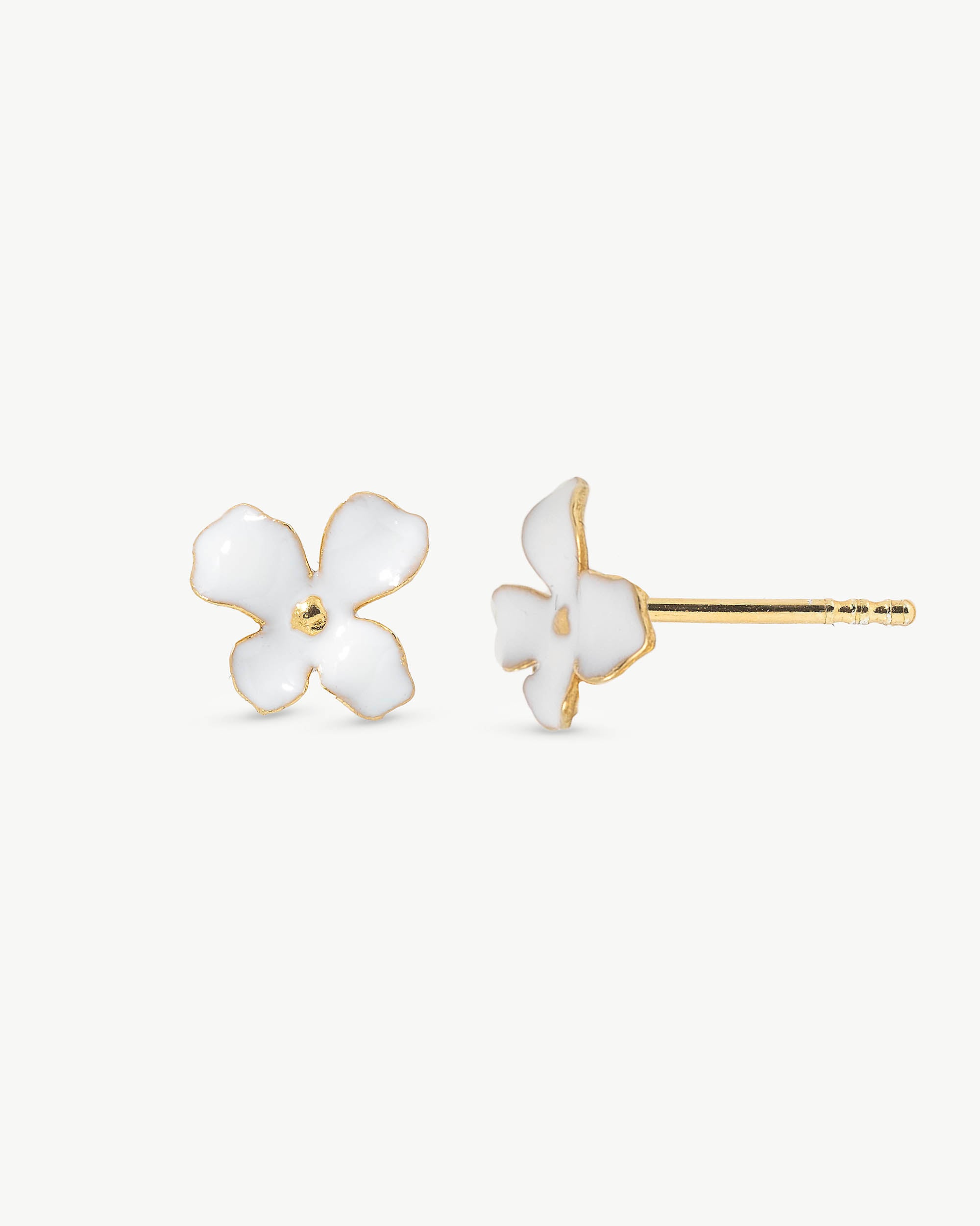 Pendientes majorica flor blanca mini flowers - Plateado Plateado-2