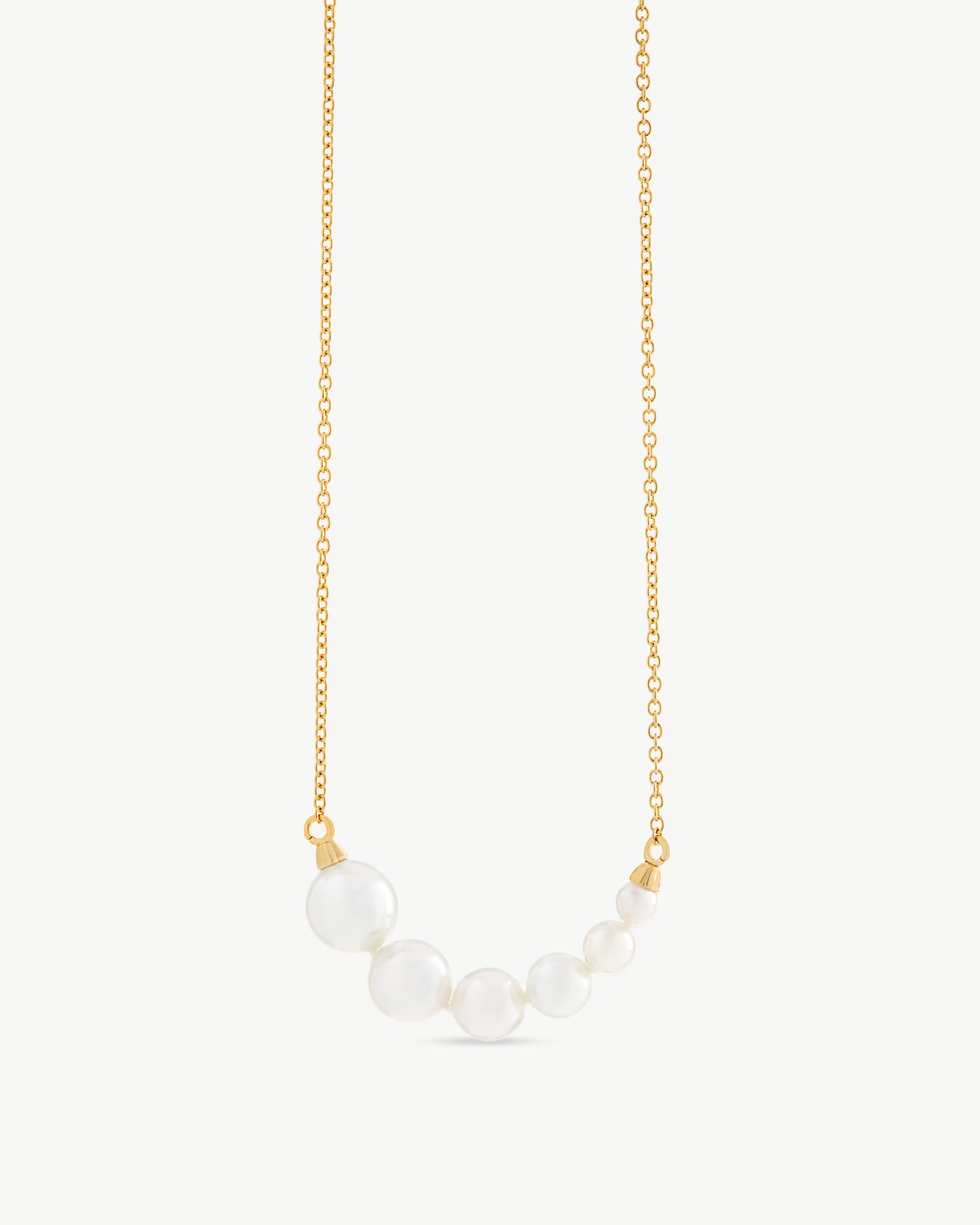 Imagen 0 de Collar dorado con perlas petit Dorado