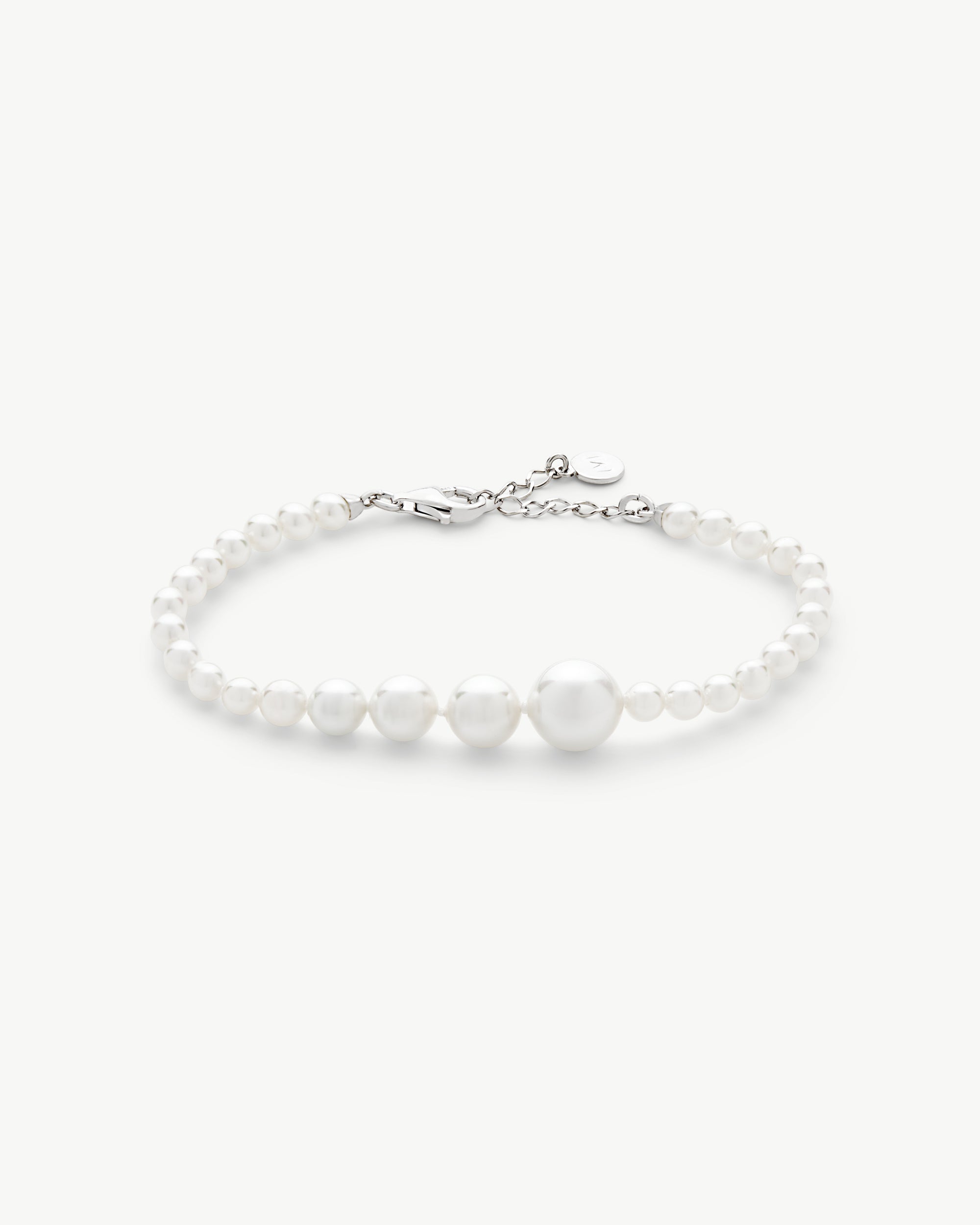 Pulsera perlas 4-10mm essence - Majorica - Plateado Plateado-1