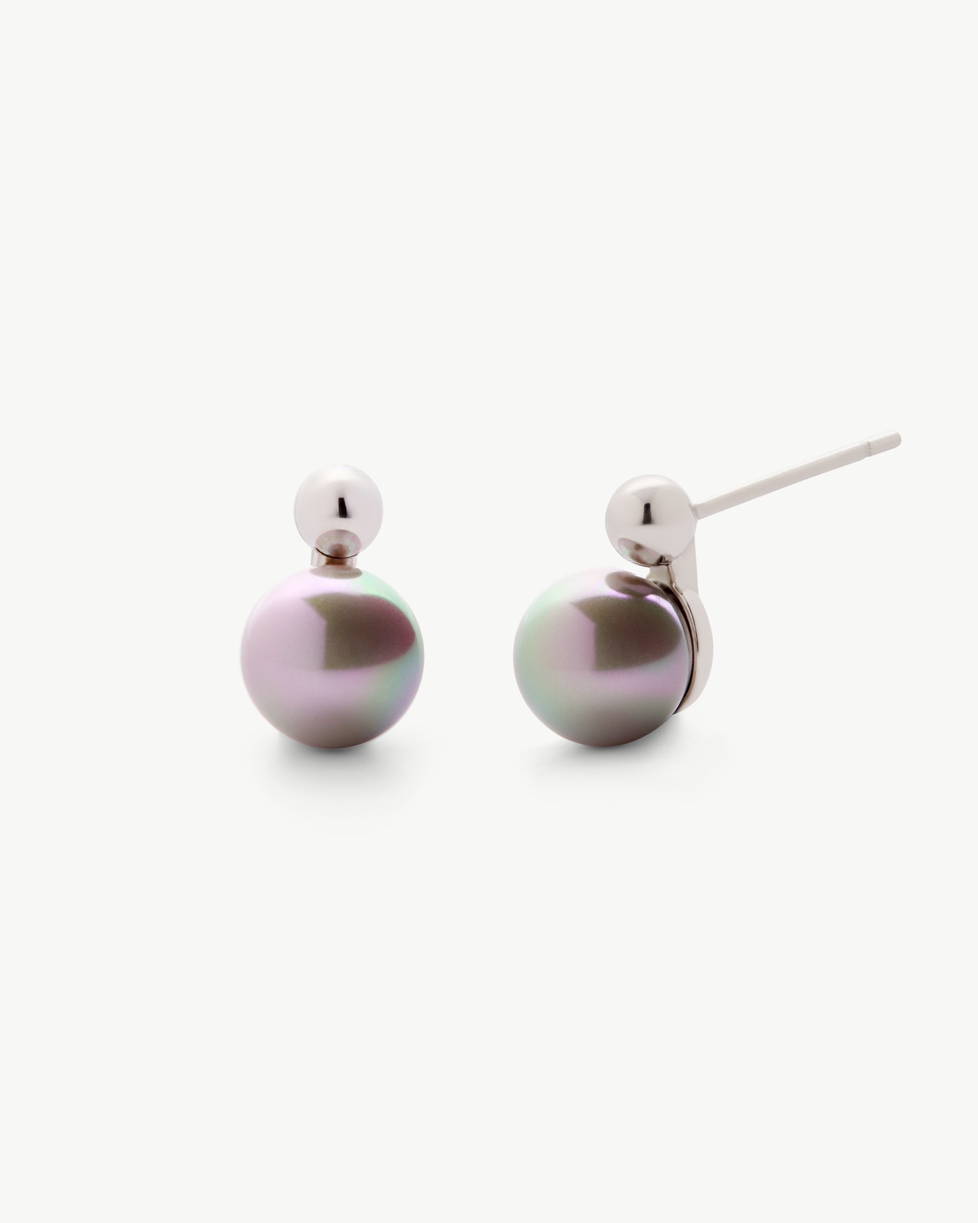 Imagen 1 de Pendientes perla 8mm nuage aura - Majorica - Gris Gris