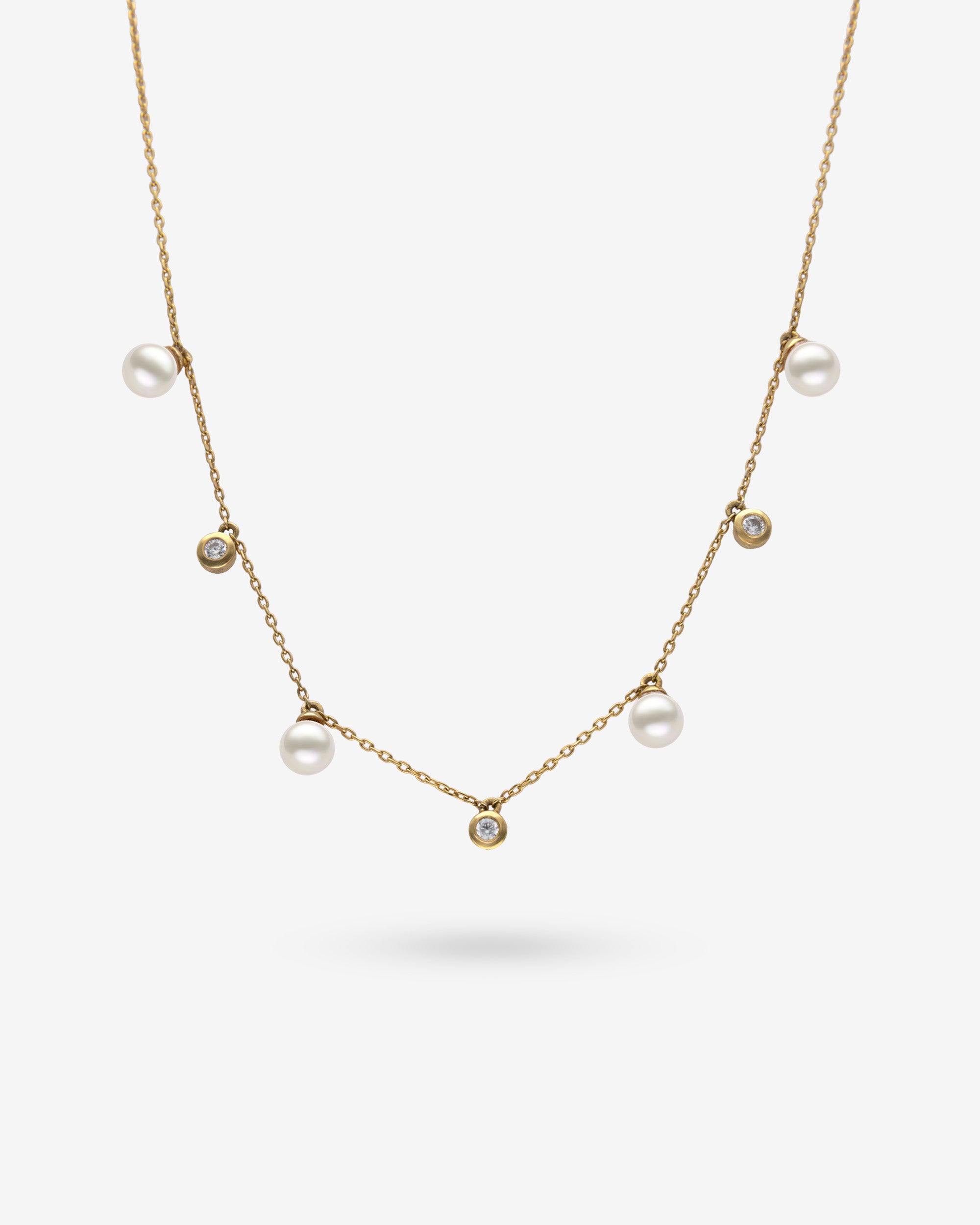 Collar de perlas oro 18k gold - Majorica - Dorado Dorado-1