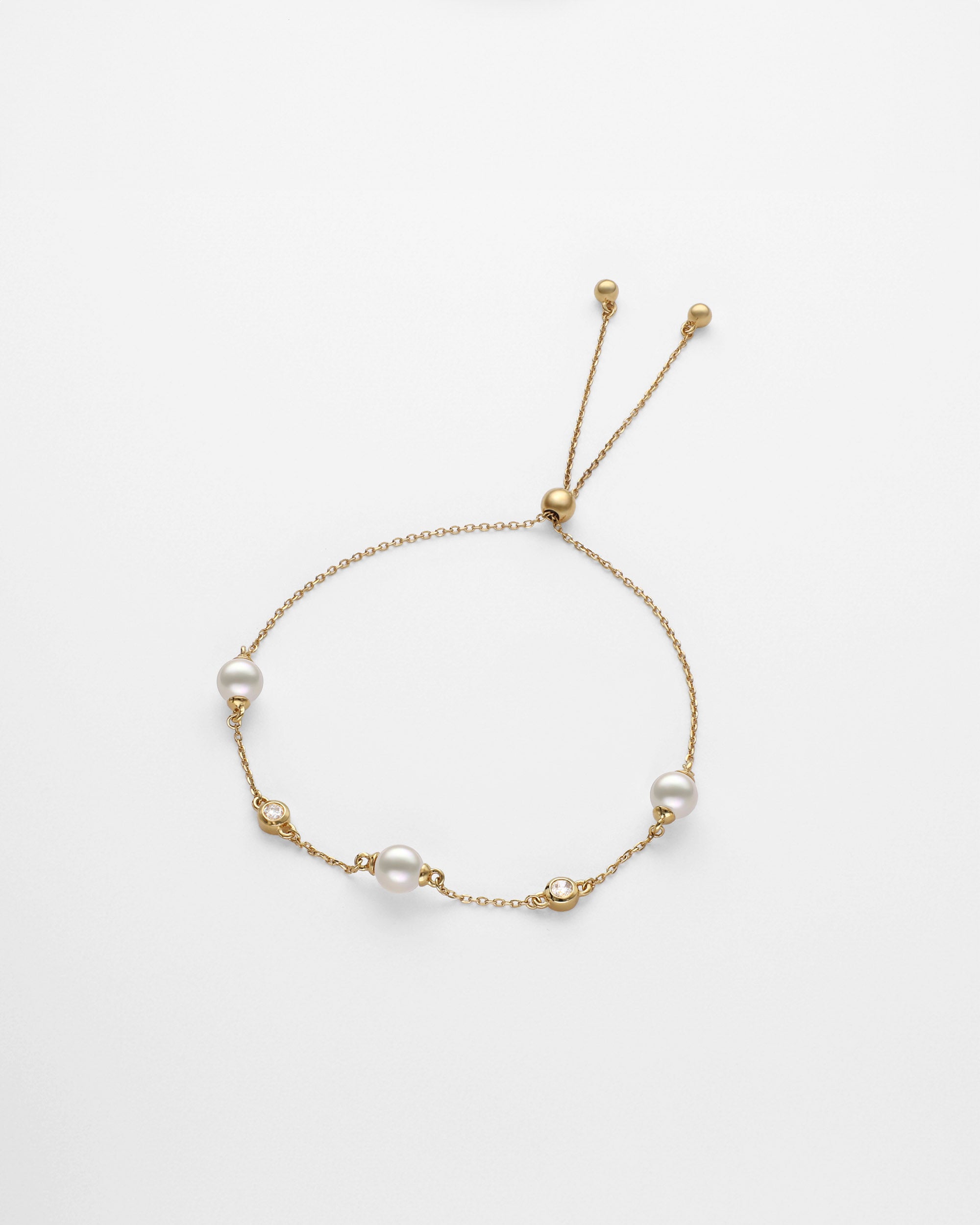 Pulsera de perlas ajustable oro 18k gold - Majorica - Dorado Dorado-1