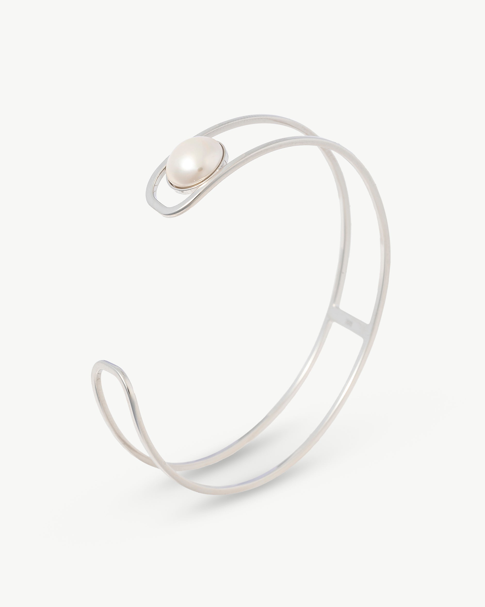 Brazalete perla 10mm atenea - Majorica - Plateado Plateado-1