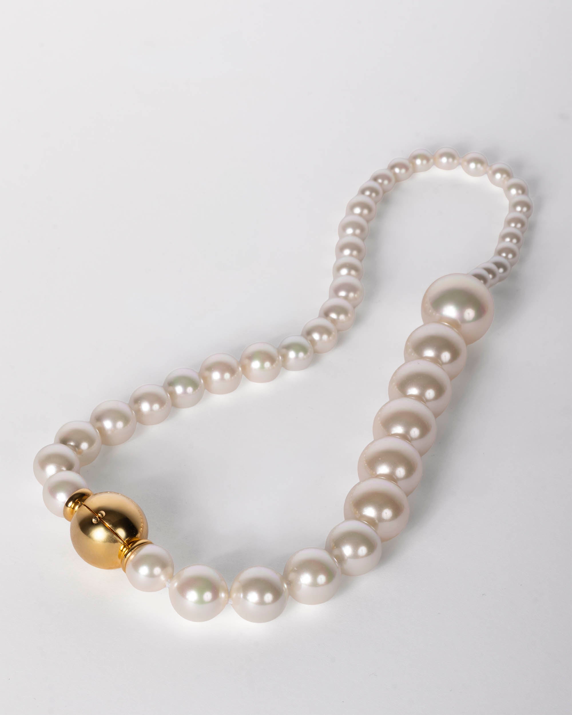 Imagen 0 de Collar de perlas 4-16mm y broche dorado lumen Dorado