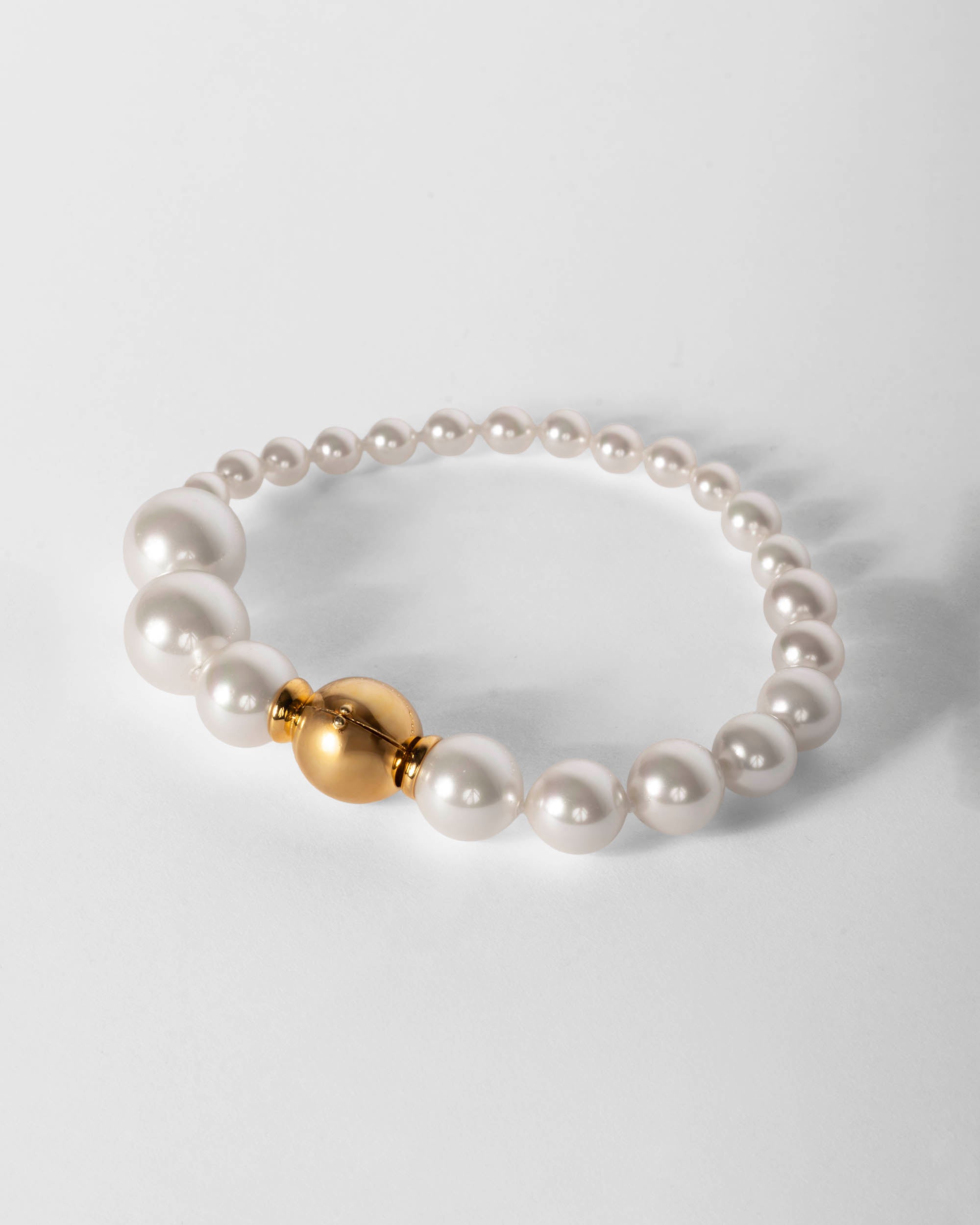 Pulsera de perlas 5-12mm y broche dorado lumen - Majorica - Dorado Dorado-1