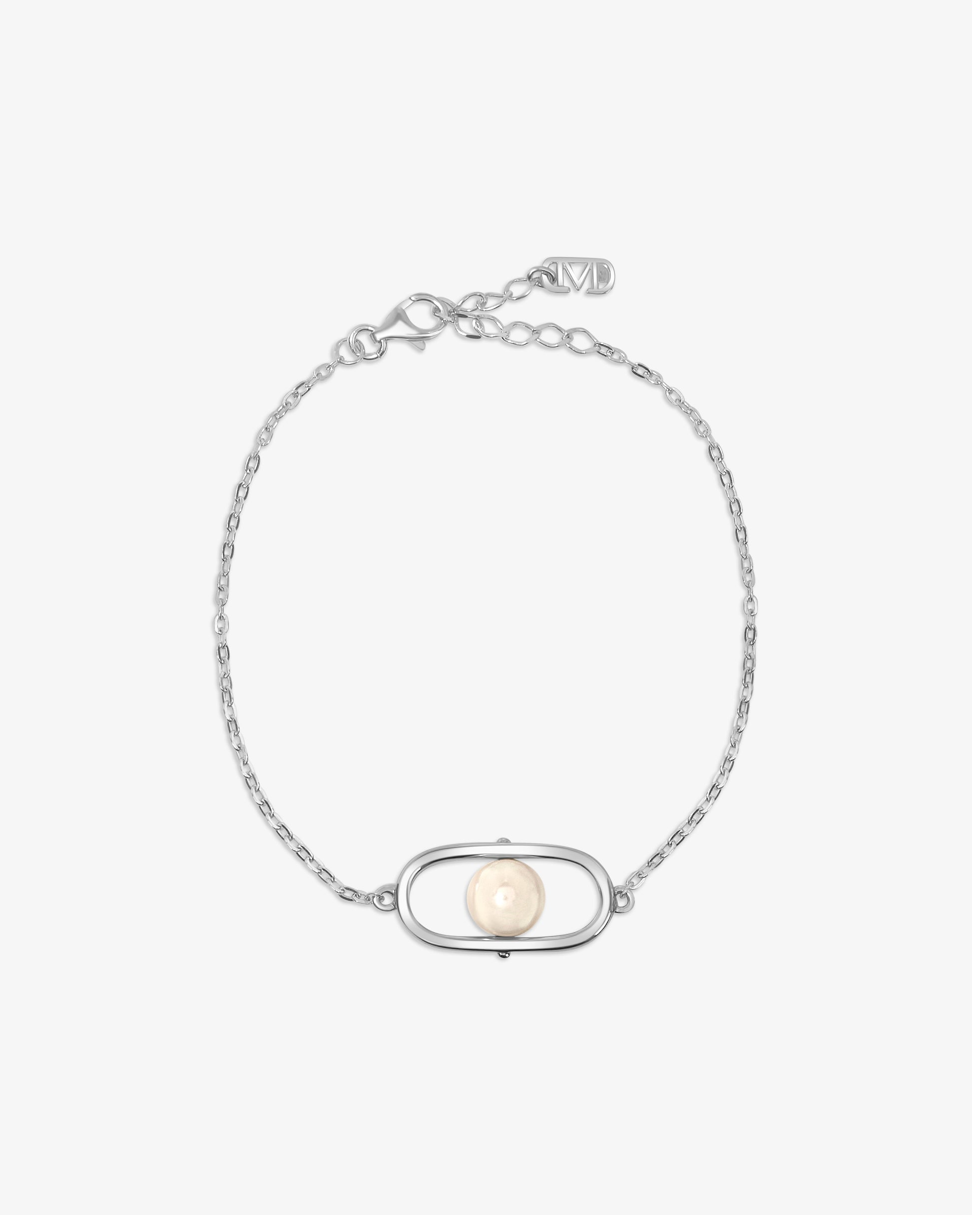 Pulsera de cadena en con perla libre - Majorica - Plata Plata-1