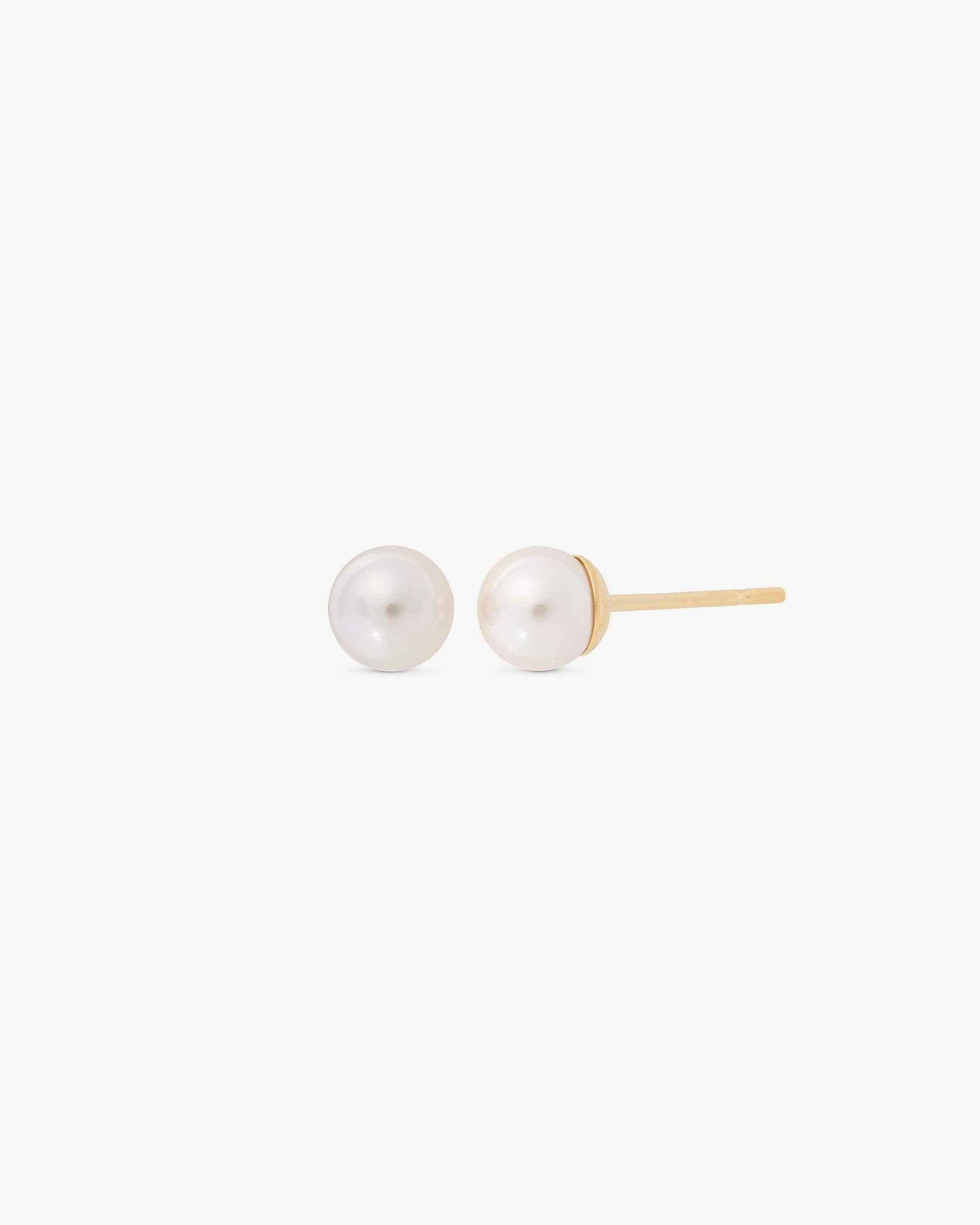 Pendientes dorados perla 4mm lyra - Majorica - Dorado Dorado-1
