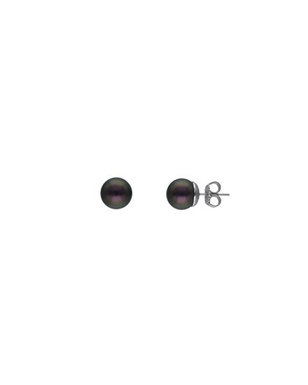 Imagen 1 de Pendientes perla 10mm tahití lyra - Majorica - Negro Negro