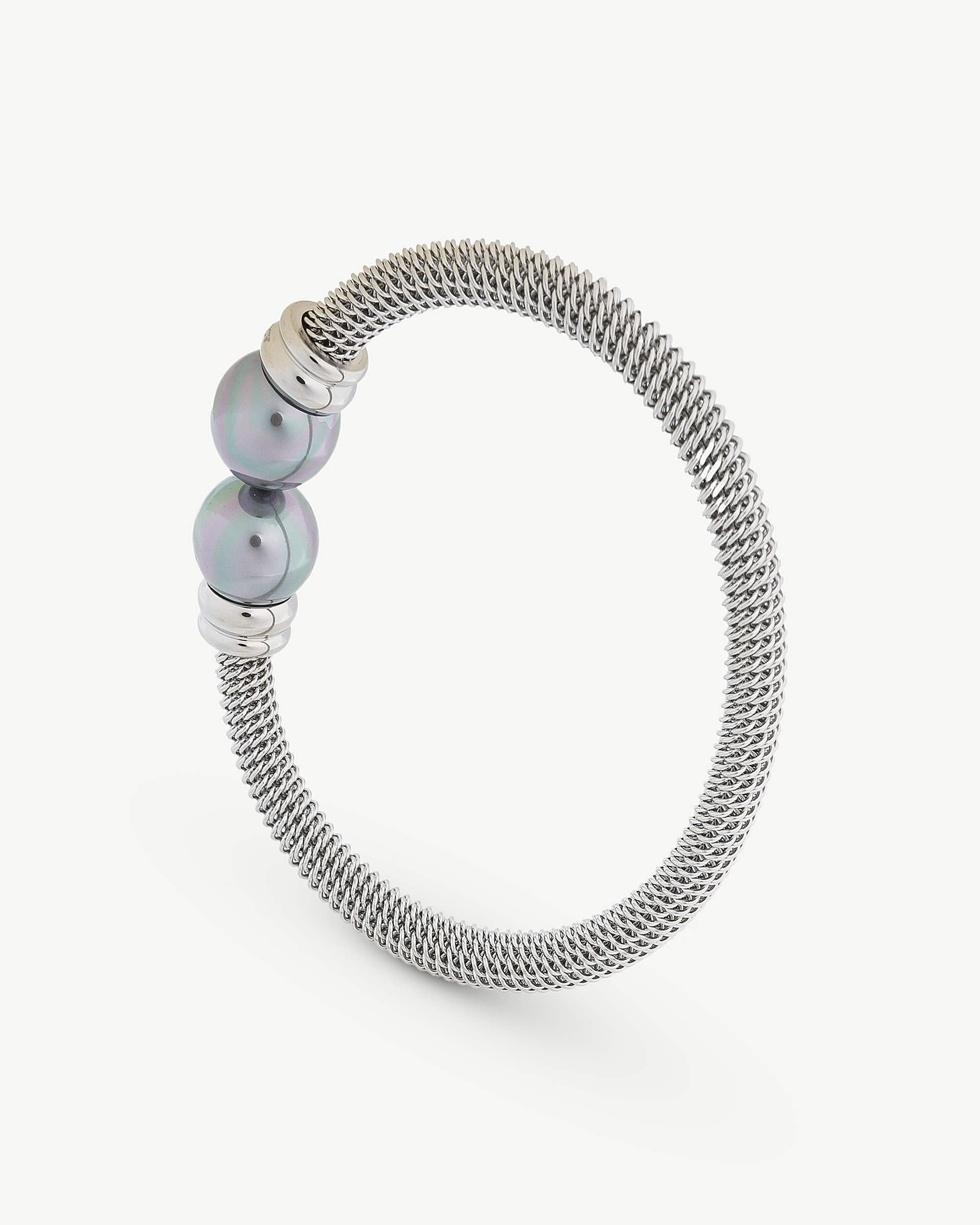 Imagen 0 de Brazalete dos perlas gris tender Gris