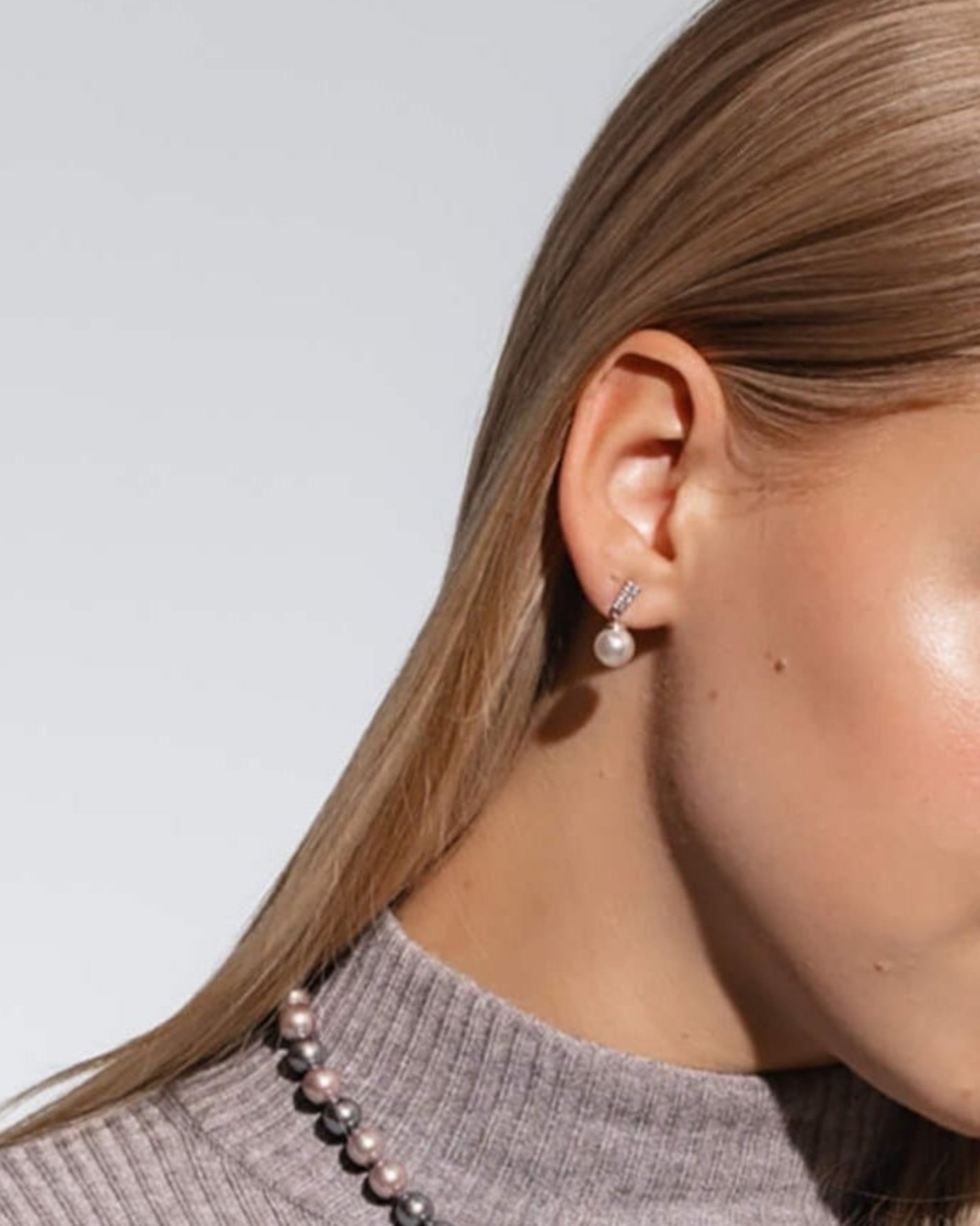 Pendientes cortos lilit - Majorica - Plateado Plateado-3