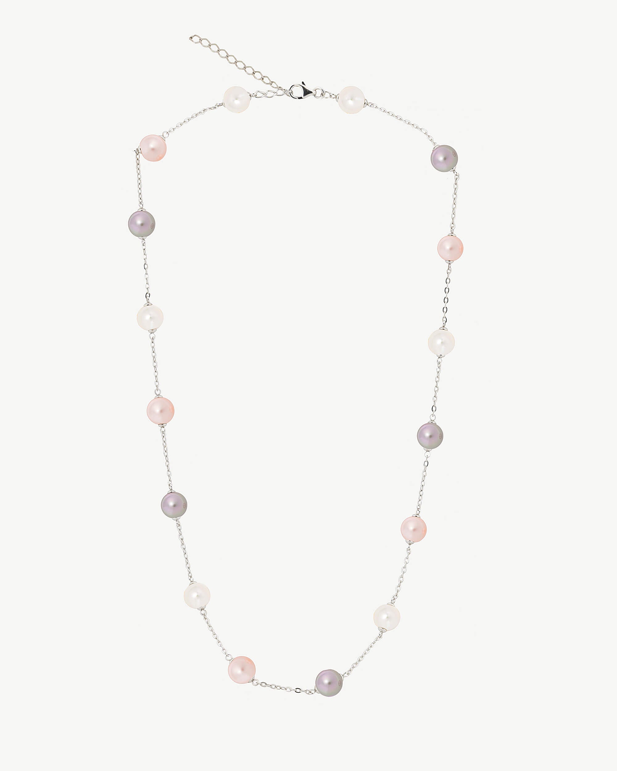 Collar cadena y perlas multicolor ilusión - Majorica - Multicolor Multicolor-1
