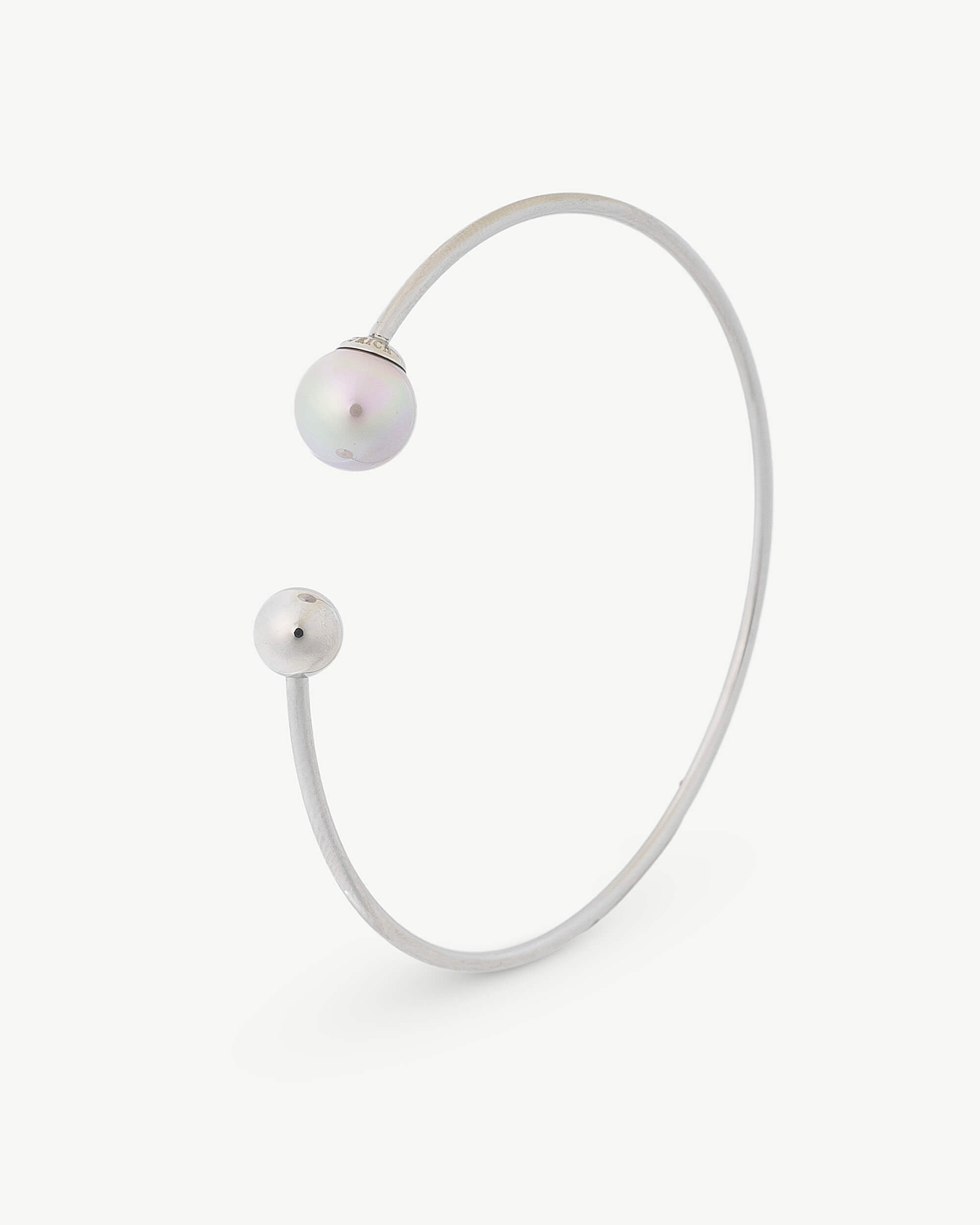 Brazalete 52mm perla 8mm nuage aura - Majorica - Plateado Plateado-1