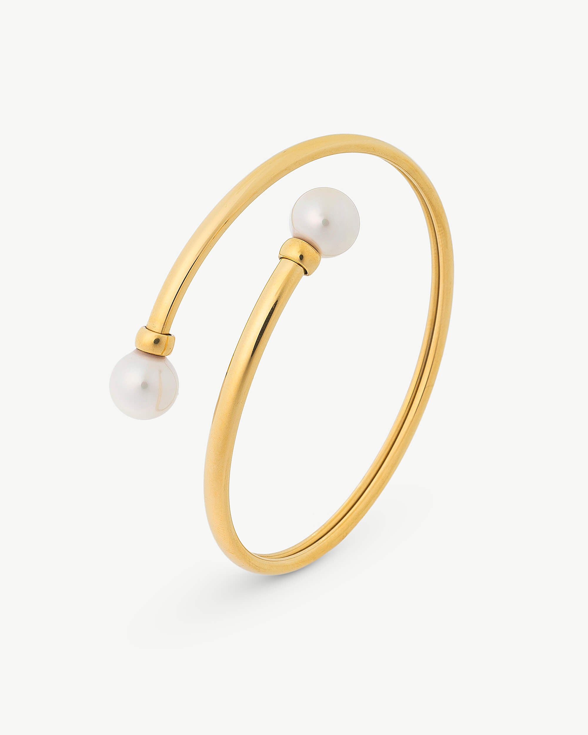 Brazalete dos perlas dorada galatea - Majorica - Dorado Dorado-1