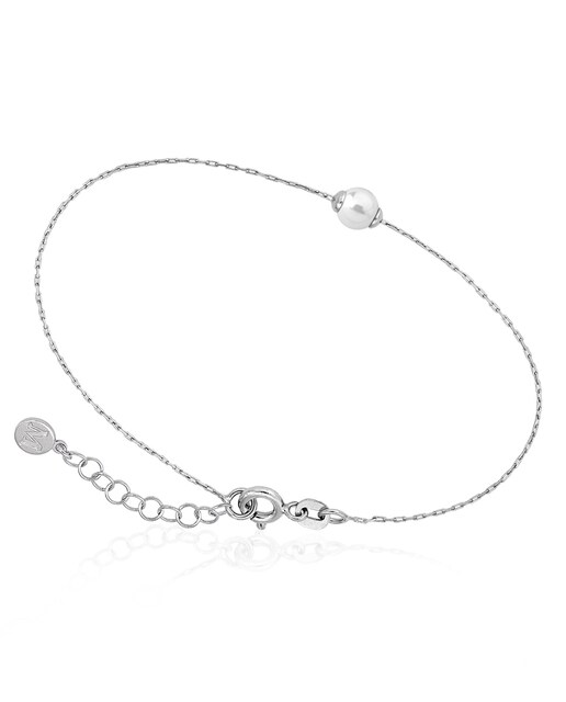 Imagen 0 de Pulsera Cies en plata y perla blanca