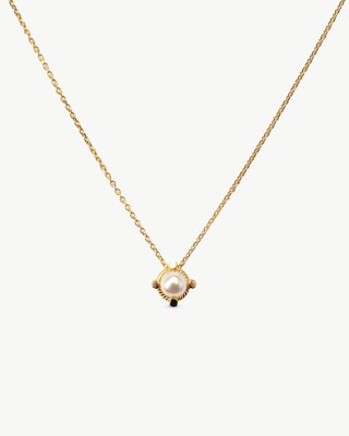 Majorica Orecchini Cies Con Perla Bianca 4 Mm - Argento Rodiato - Chiusura A Perno - Gioielli Eleganti Da Donna