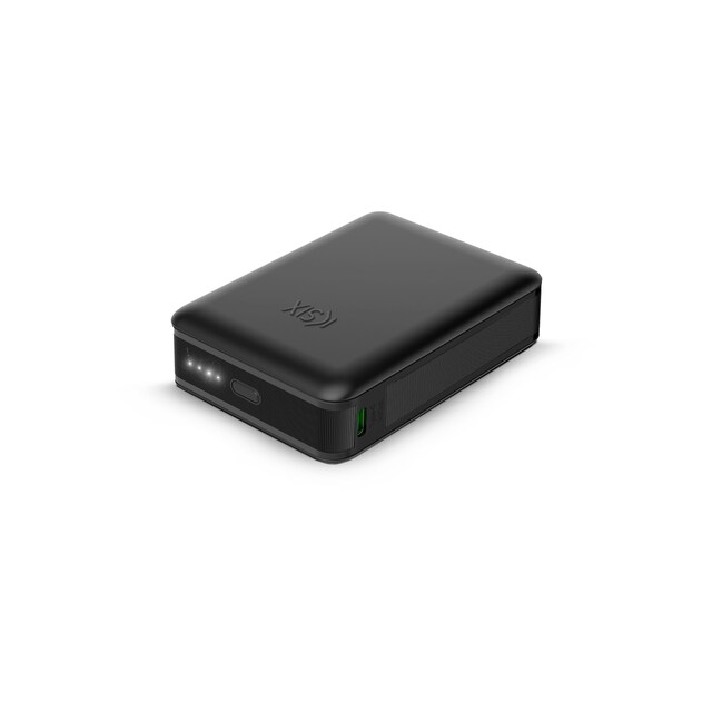 Imagen 0 de Powerbank de alta densidad KSIX Nano 10.000 mAh, 22,5 W, Tamaño de bolsillo, Power Delivery, Cable USB-C a USB-C, Carga simultánea, Negro