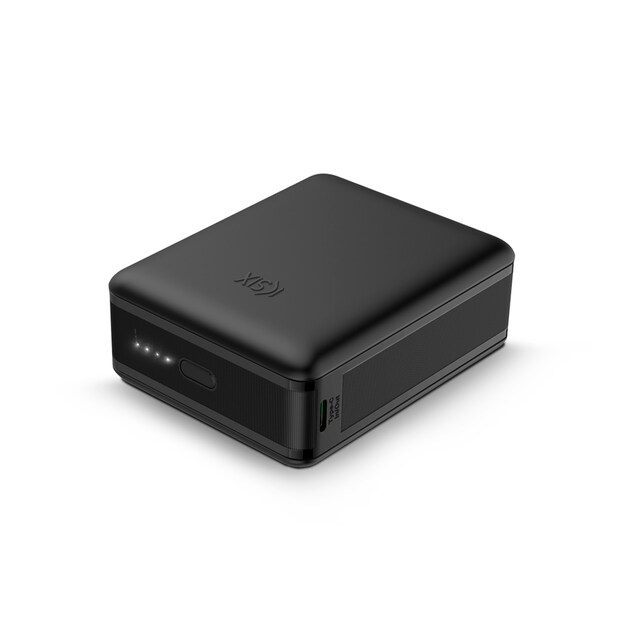 Imagen 0 de Powerbank de alta densidad KSIX Nano 20.000 mAh, 22,5 W, Tamaño de bolsillo, Power Delivery, Cable USB-C a USB-C, Carga simultánea, Negro