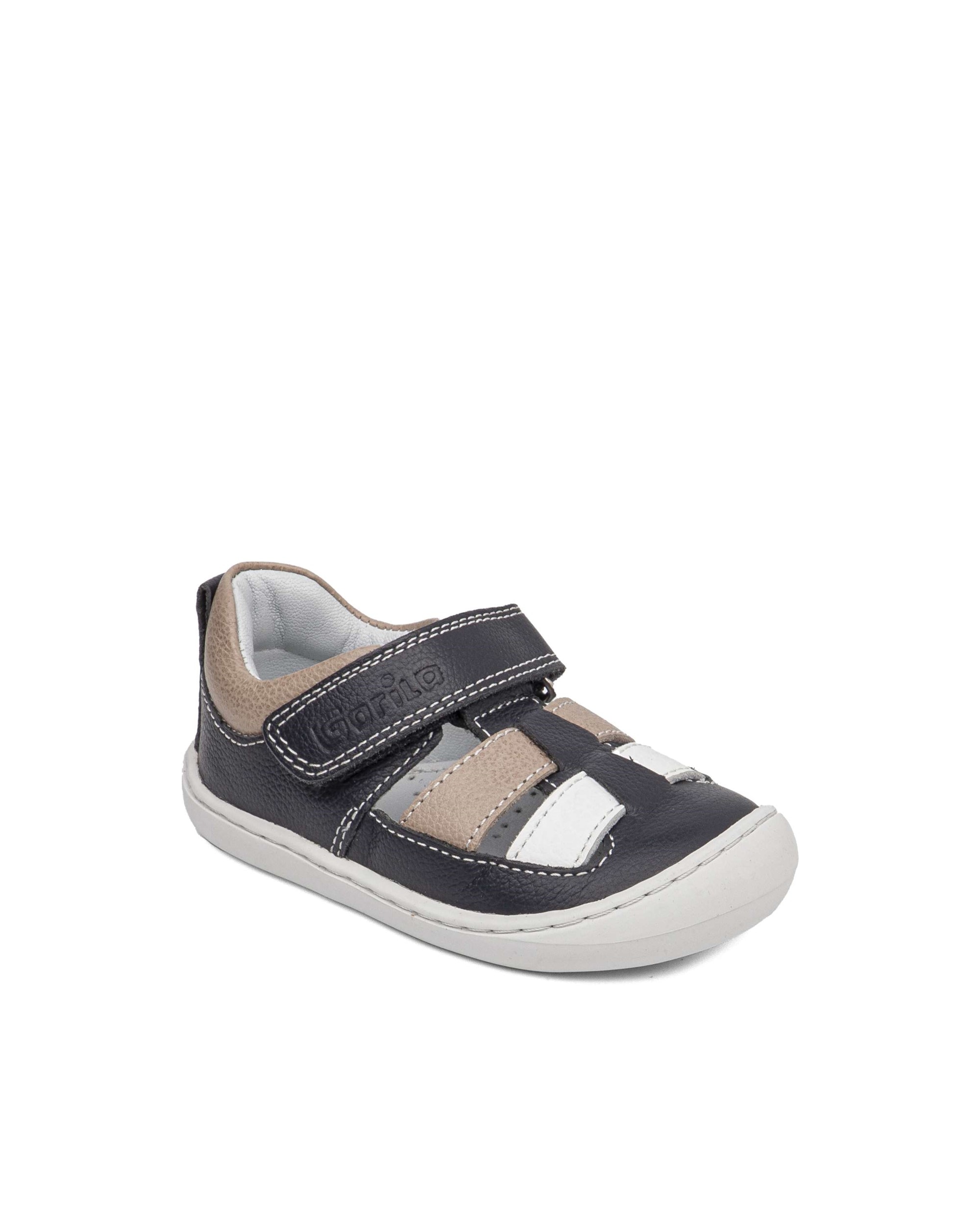 Sandalias respetuosas cerradas de bebés de piel - Gorila - Azul oscuro Azul oscuro-2